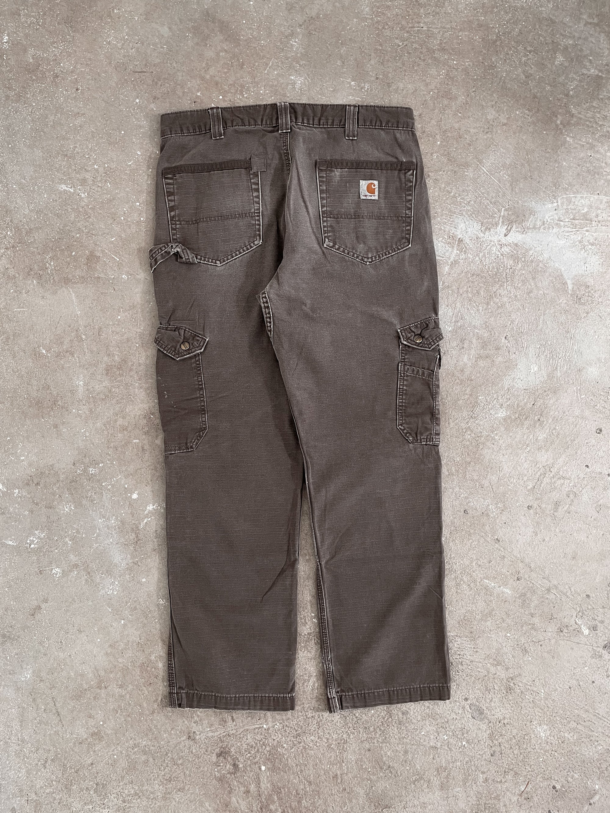 Carhartt B342 Dark Coffee Ripstop Cargo Pants (34X29)
