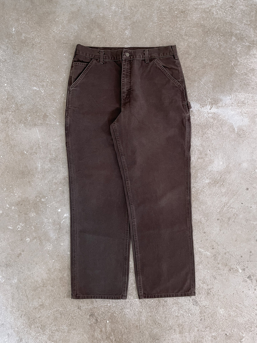 Carhartt B11 Dark Brown Single Knee Work Pants (34X31) – DAMAGED GLITTER