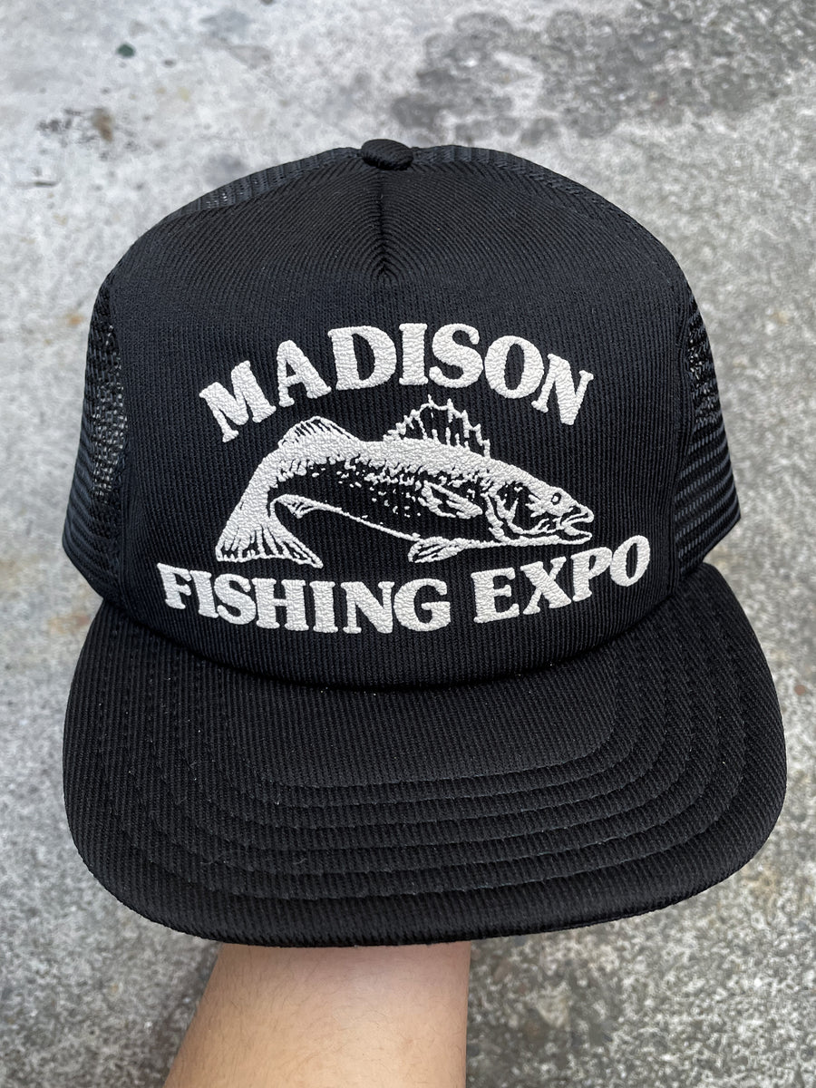 1980s “Madison Fishing Expo” Trucker Hat DAMAGED GLITTER