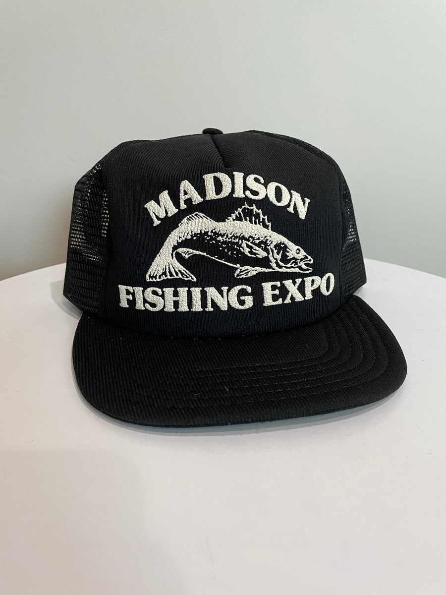 1980s “Madison Fishing Expo” Trucker Hat DAMAGED GLITTER