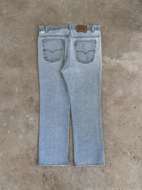 1990s Orange Tab Levis Faded Blue 517 (36X28)