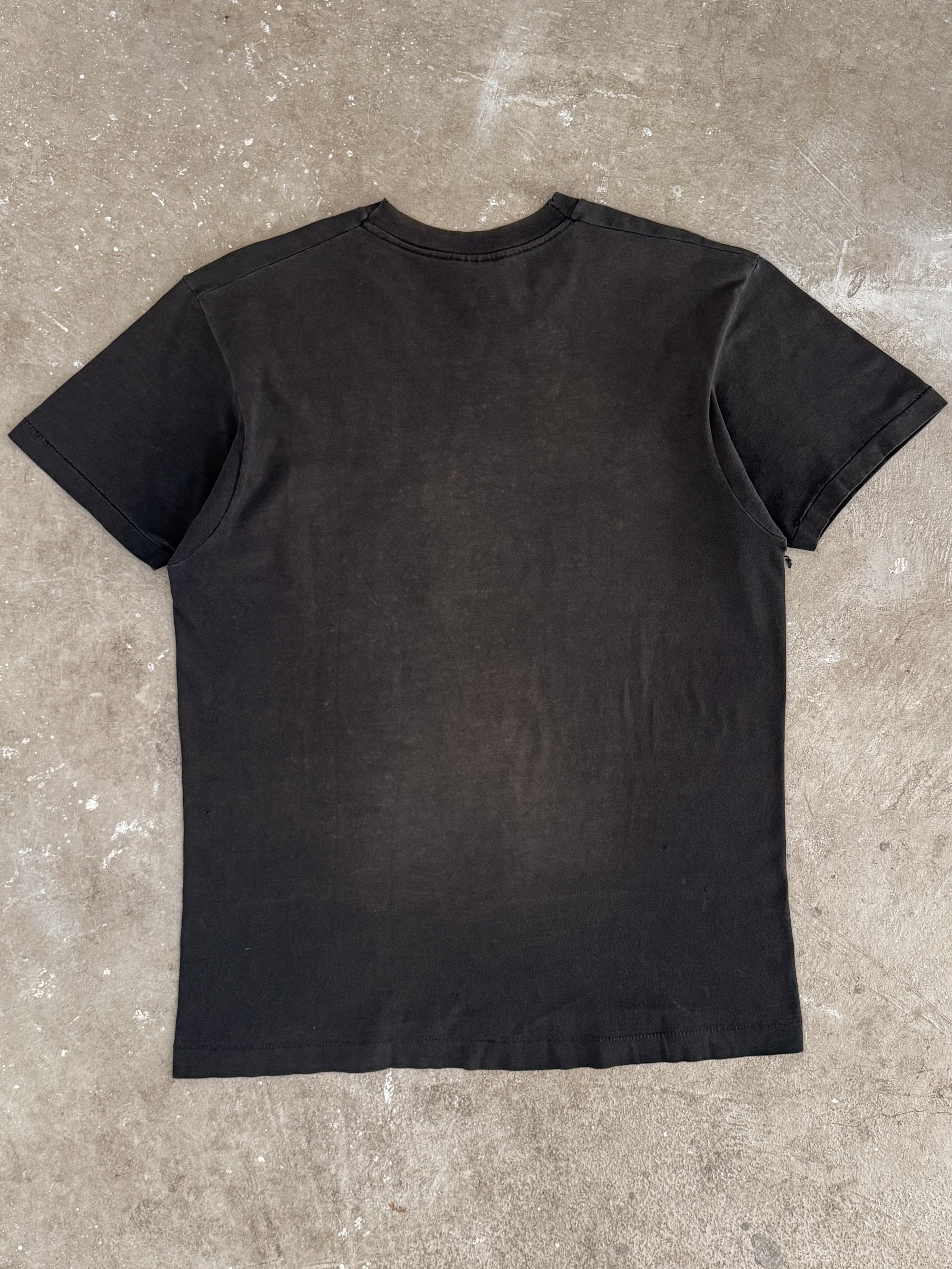 1990s Faded Black Blank Pocket Tee (M)