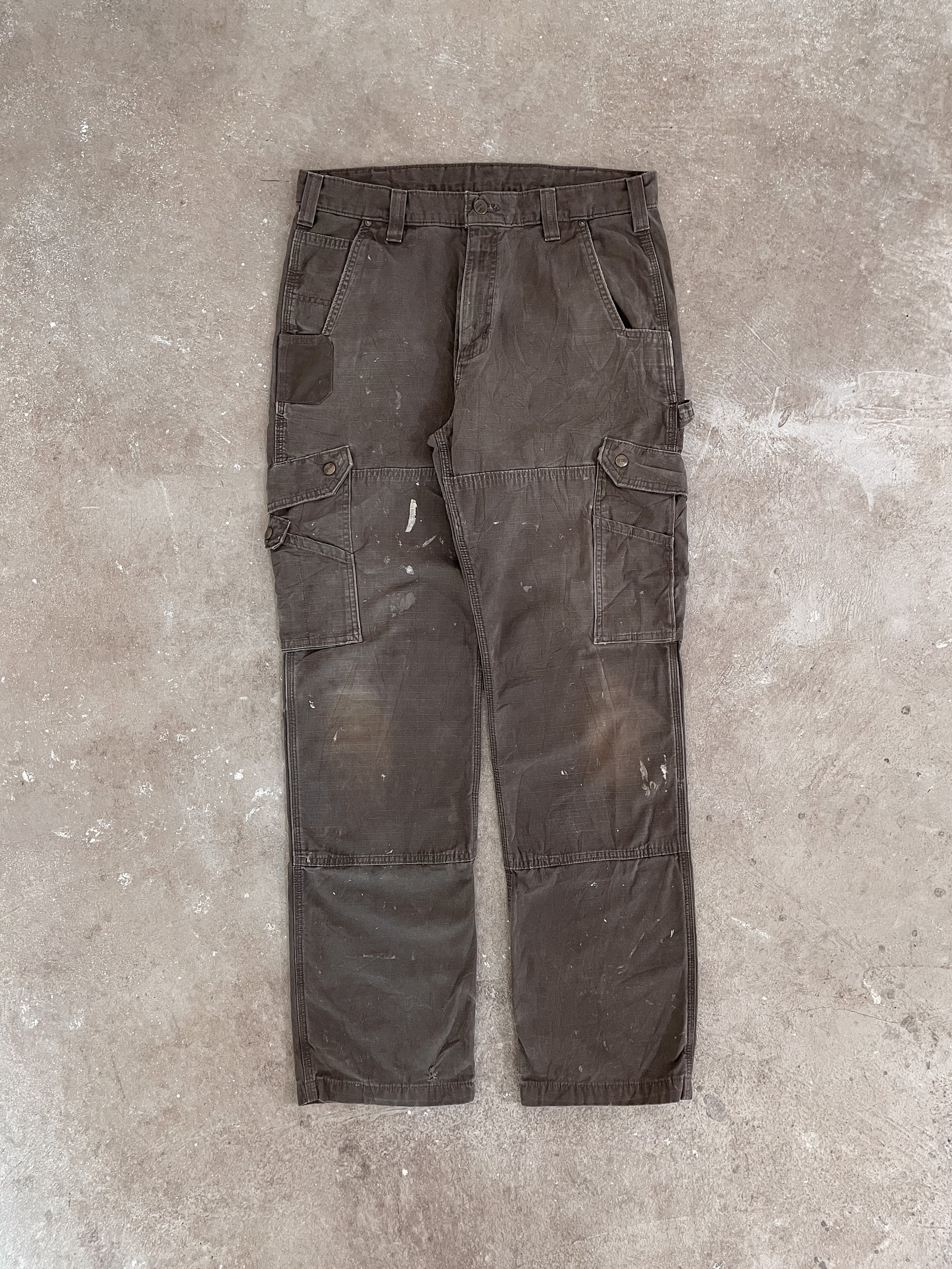 Carhartt B342 Dark Coffee Ripstop Cargo Pants (34X32)