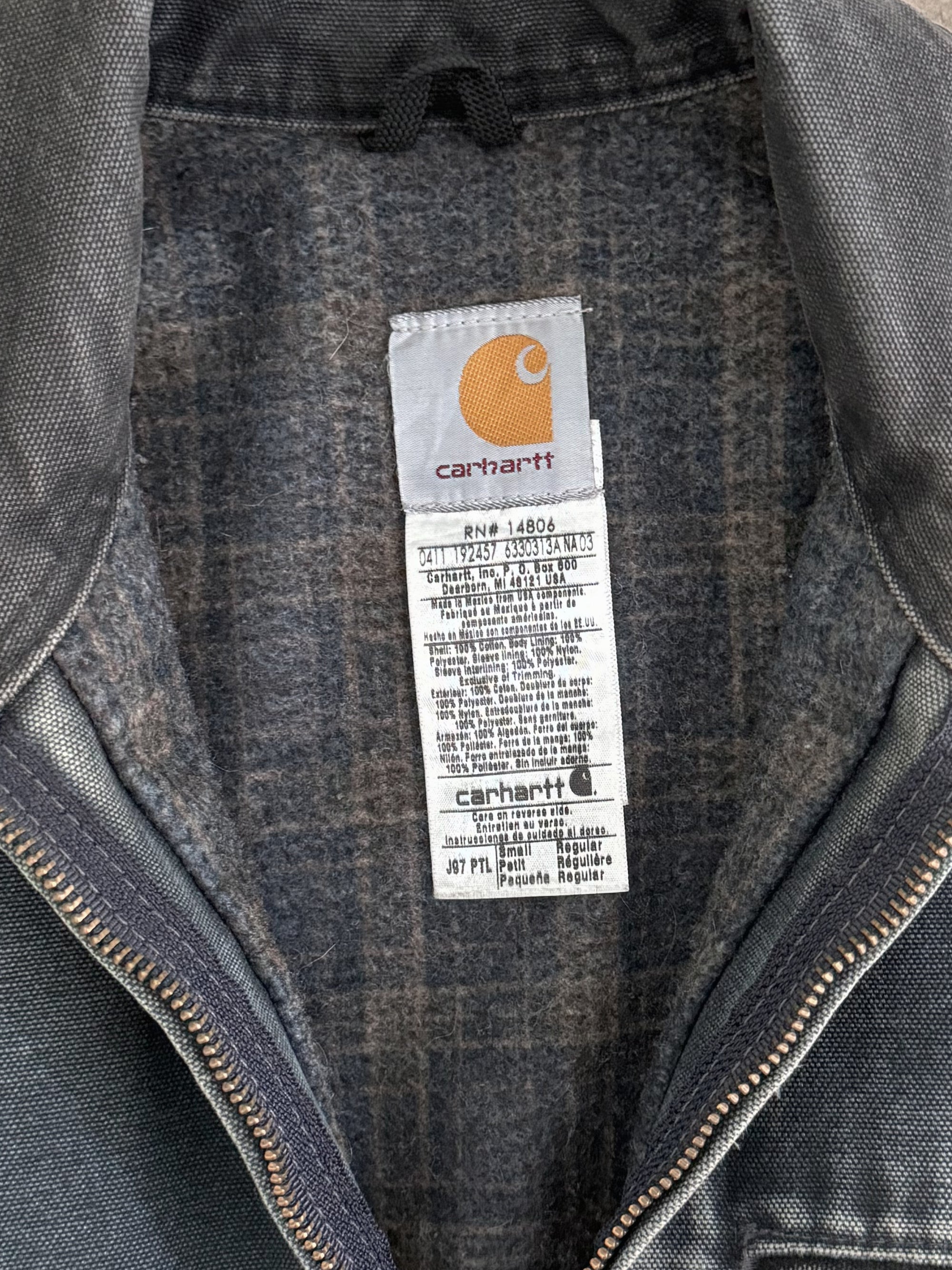 Carhartt Faded Petrol Blue J97 Detroit Jacket (S)