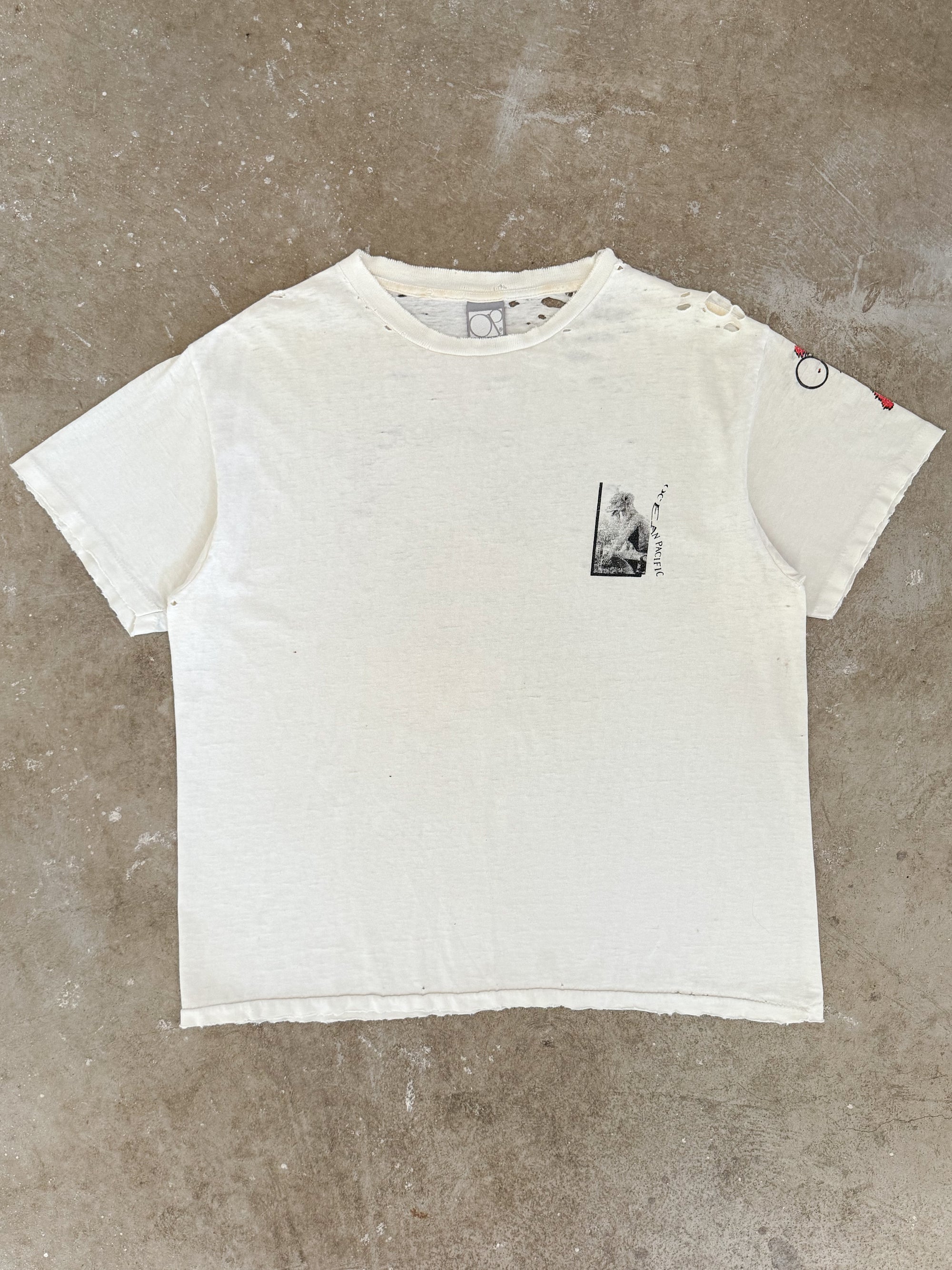 1990s "Ocean Pacific" Thrashed Tee (L)