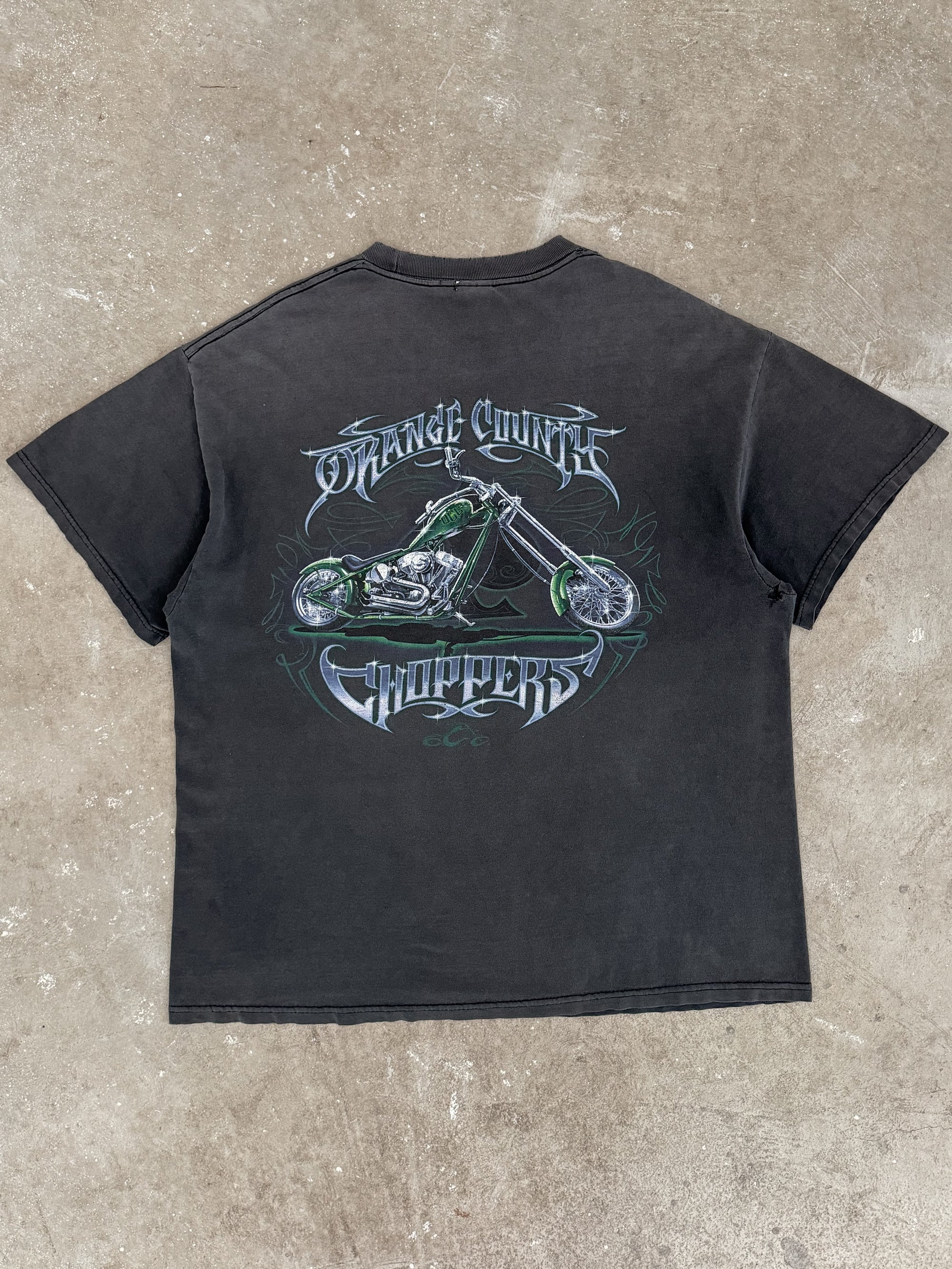 2000s "Orange County Choppers" Distressed Faded Tee (XL)
