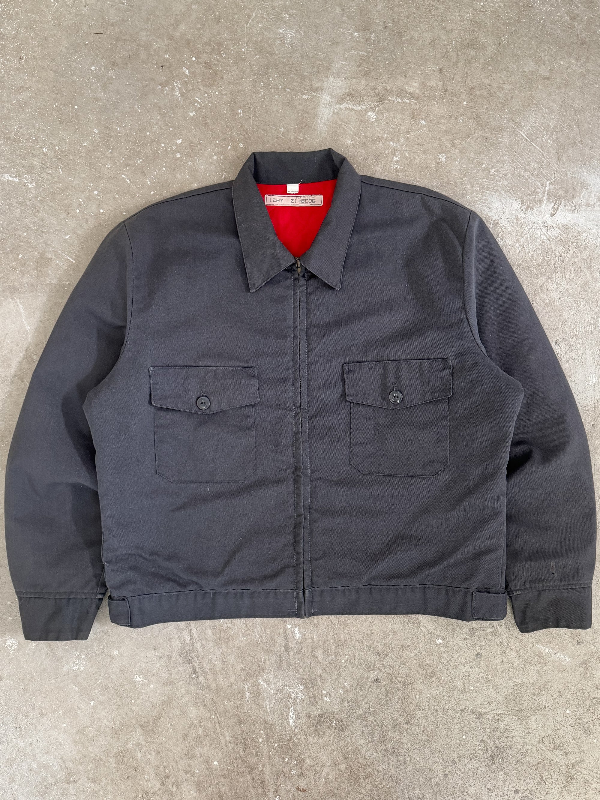 1980s Grey Lined Work Jacket (L)