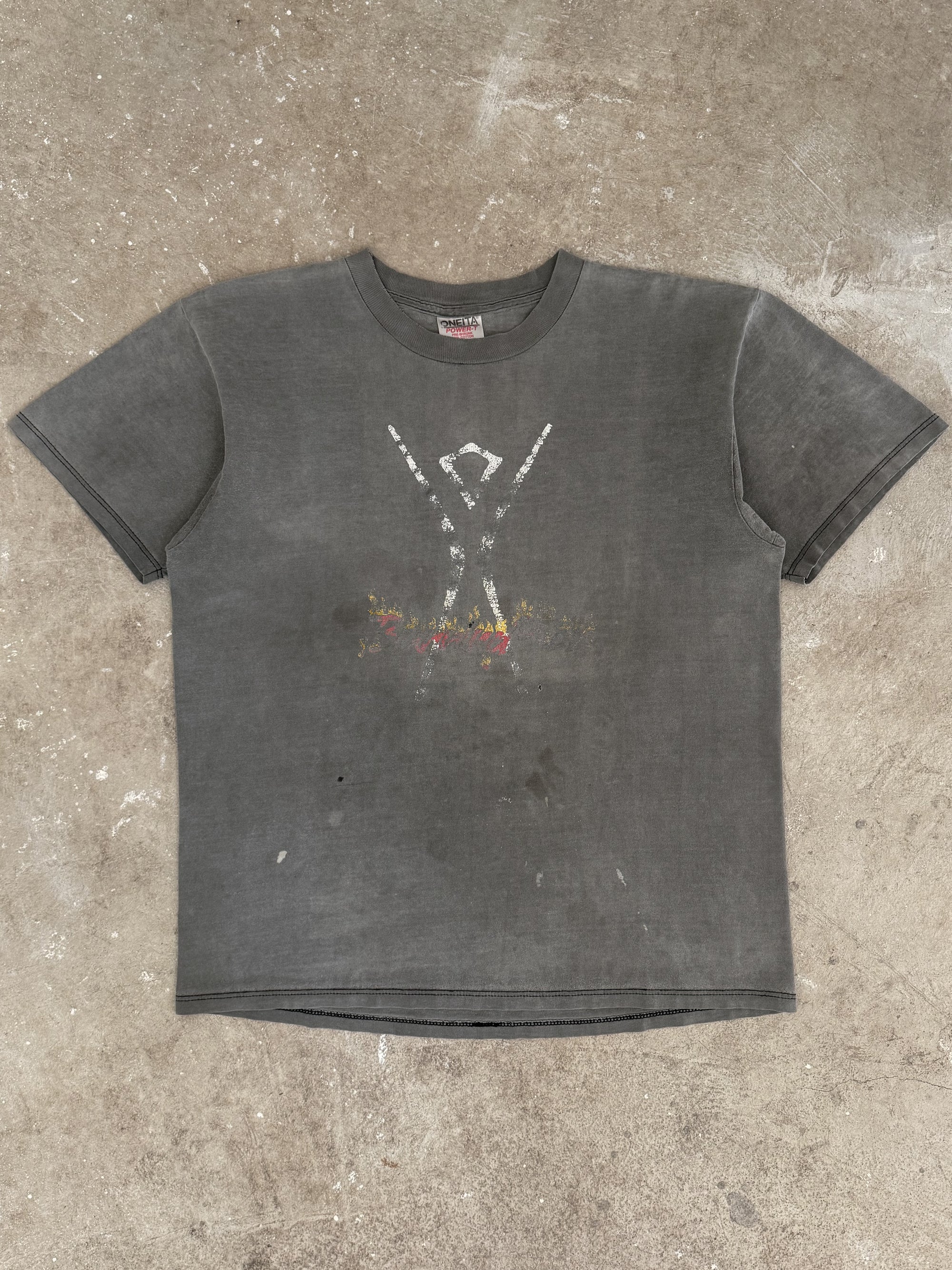1990s "Burning Man" Faded Tee (L)