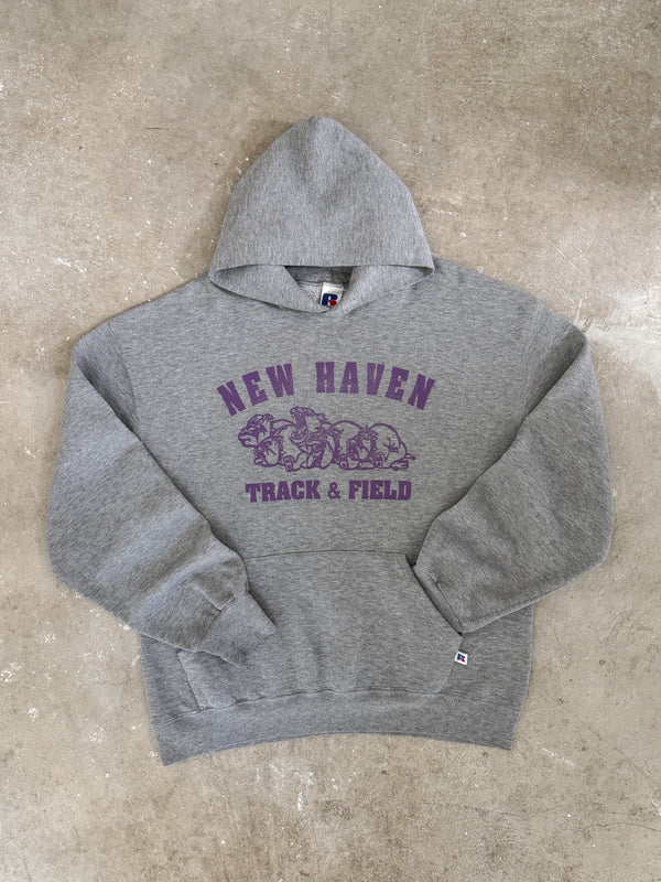 Early 00s Russell "New Haven Track & Field" Hoodie (L)