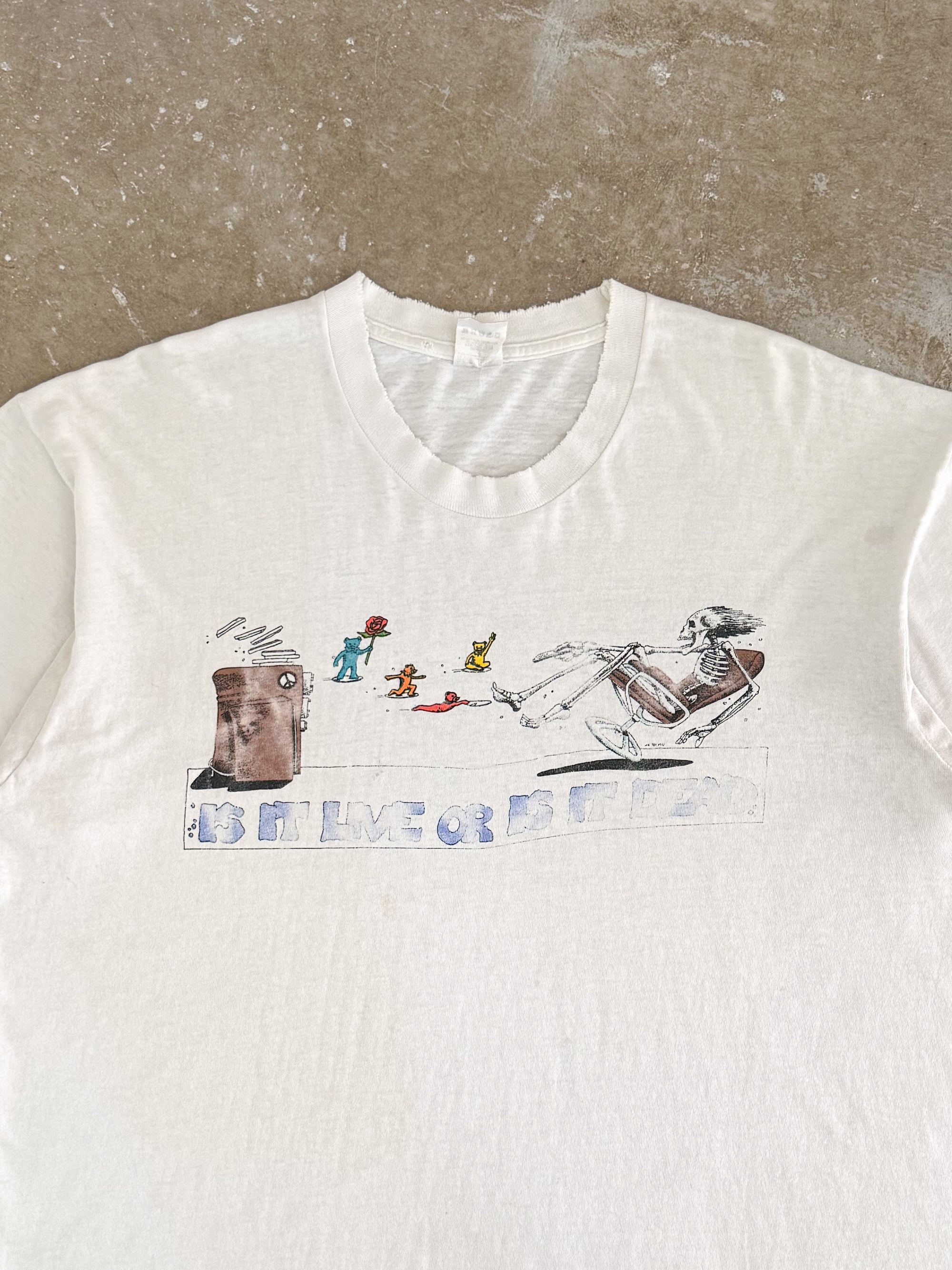 Early 90s Grateful Dead "Is It Live, Or Is It Dead?" Lot Tee (XL)