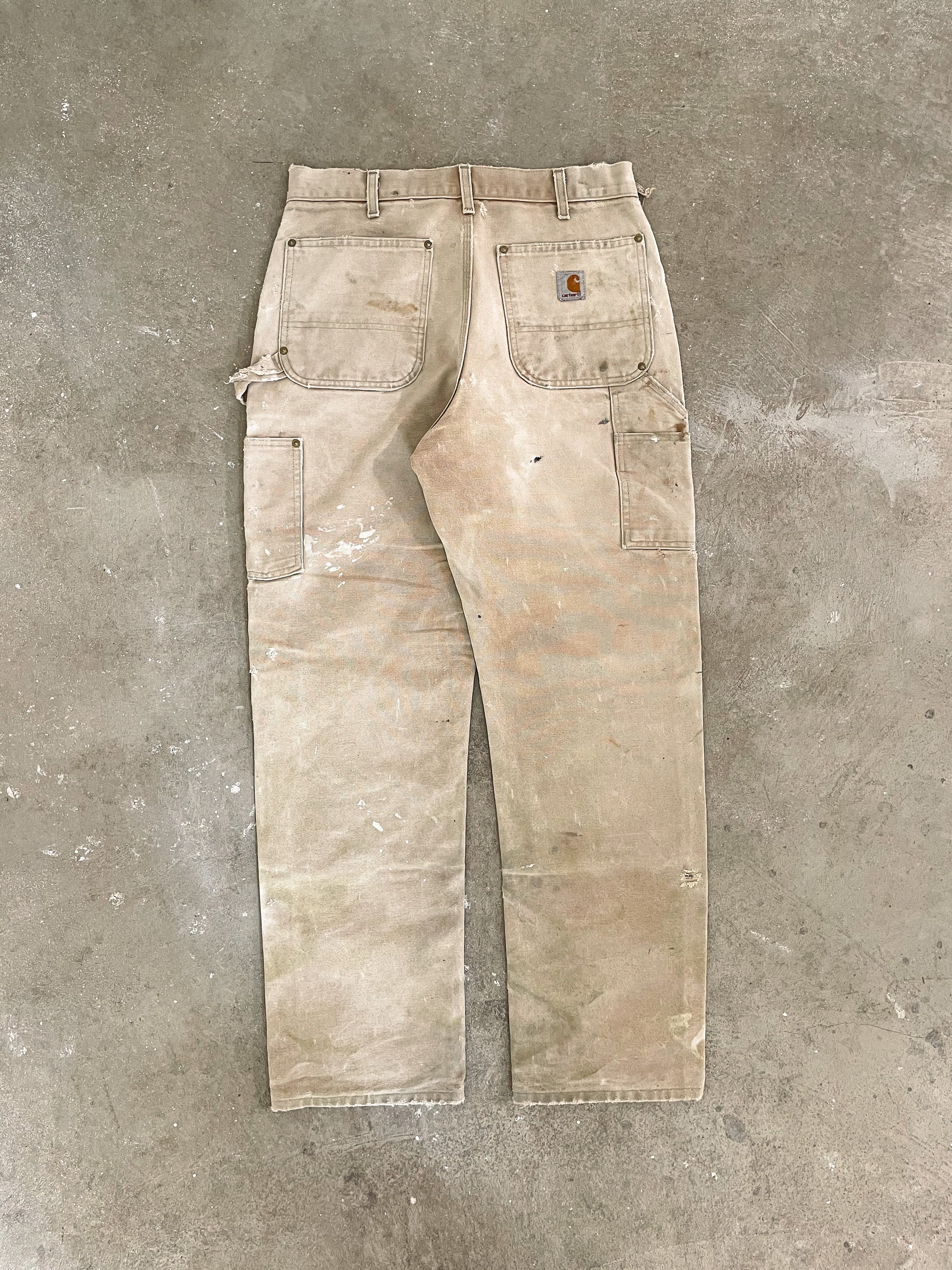 Carhartt B01 Tan Double Knee Work Pants (31X31) – DAMAGED