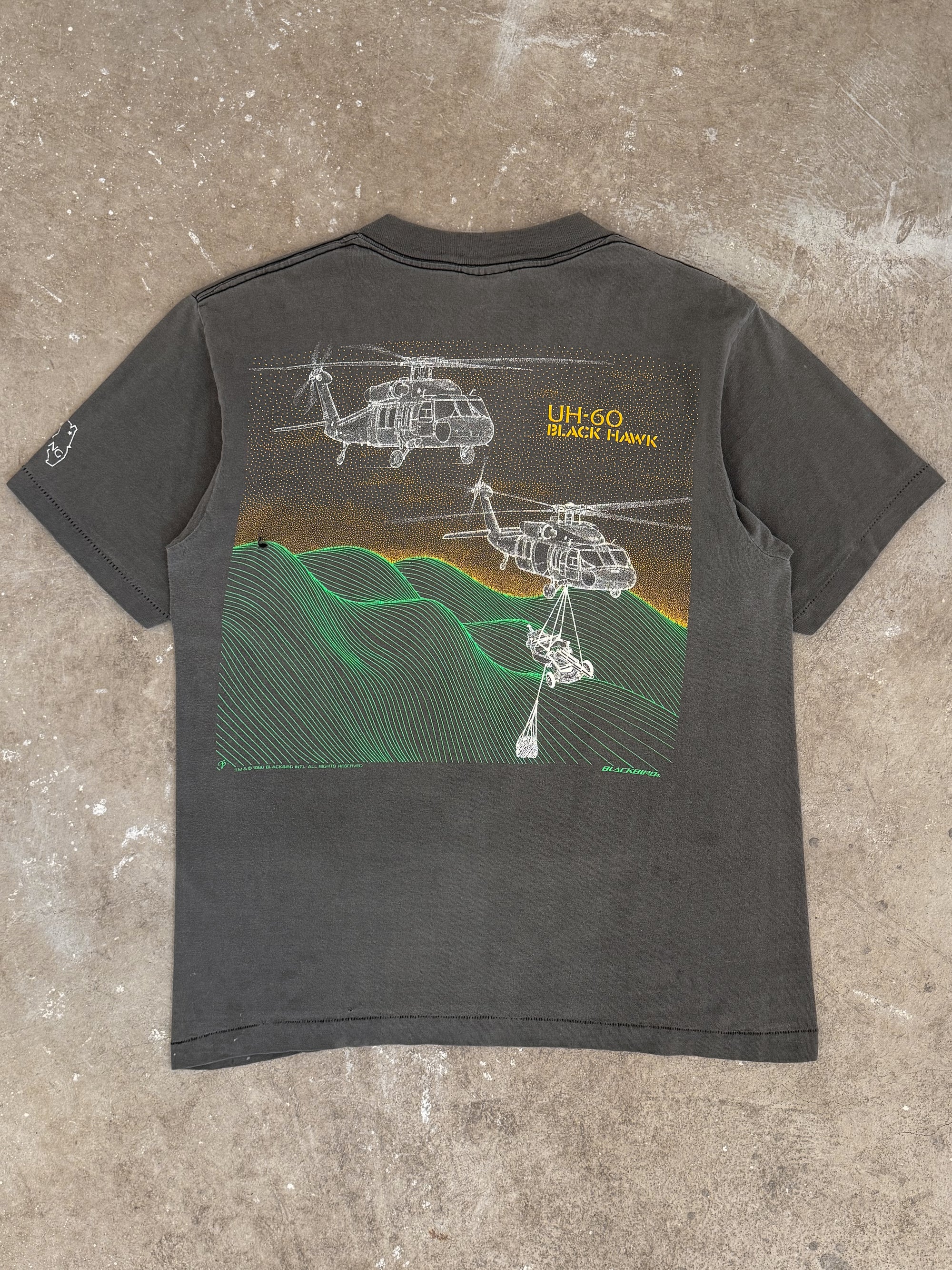 1980s "Sikorsky Black Hawk" Faded Tee (M)