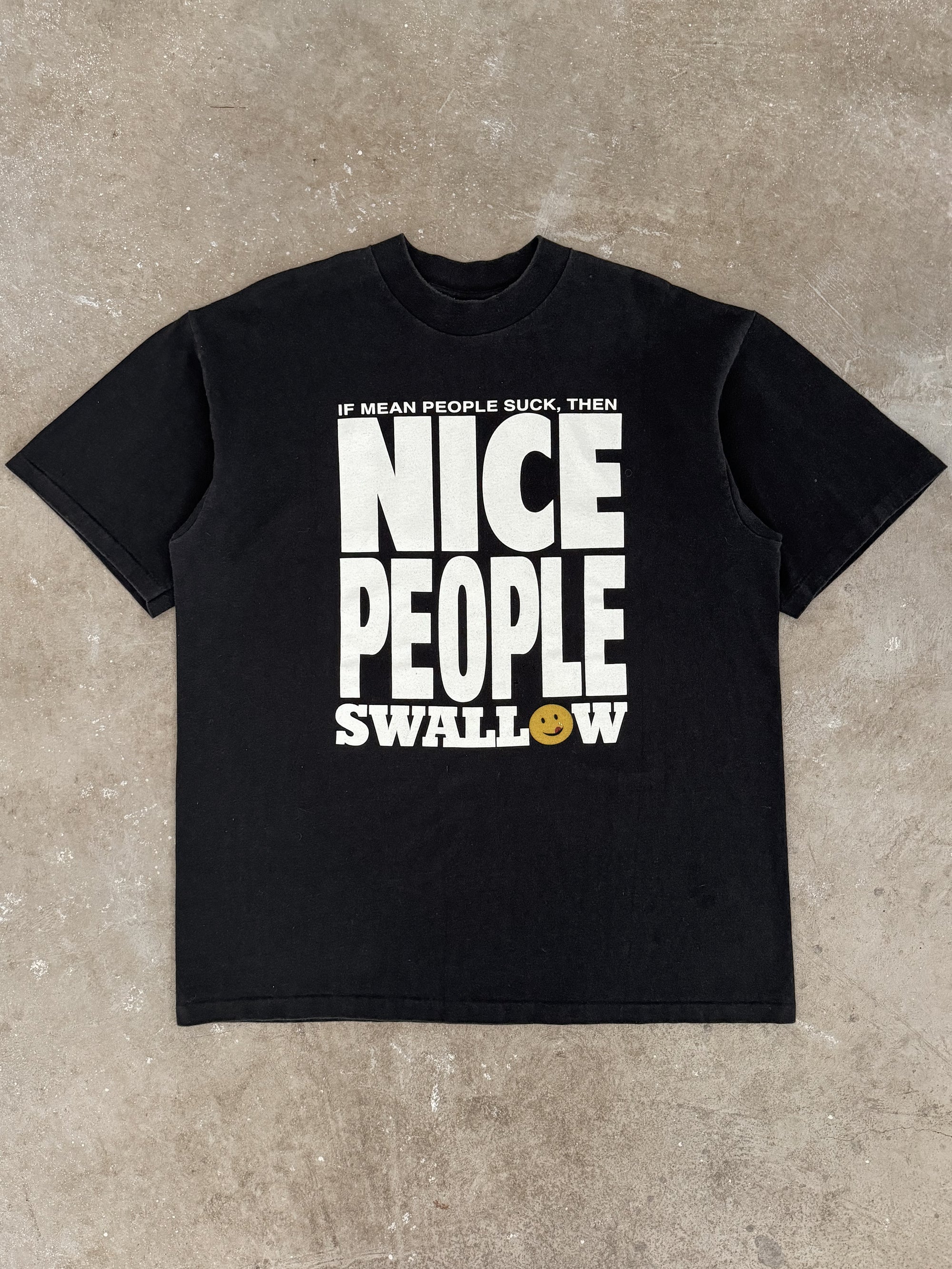 1990s "Nice People Swallow" Tee (XL)