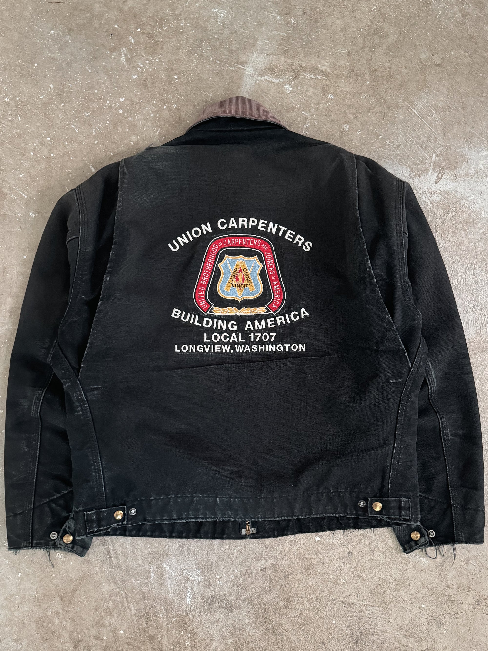 2000s Carhartt "Yama Yama" Black J01 Detroit Jacket (L)