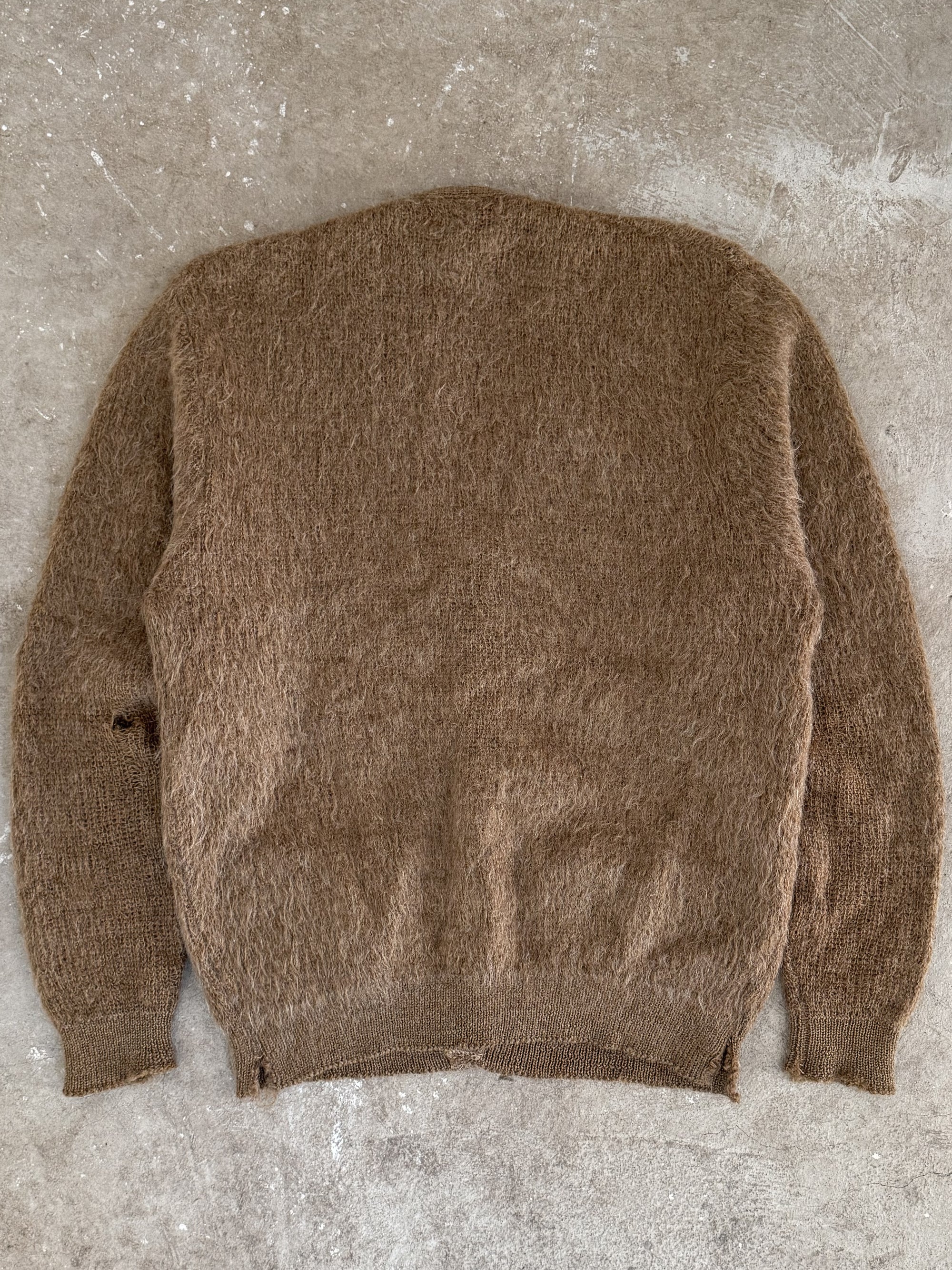 1960s Brown Mohair Cardigan (S)