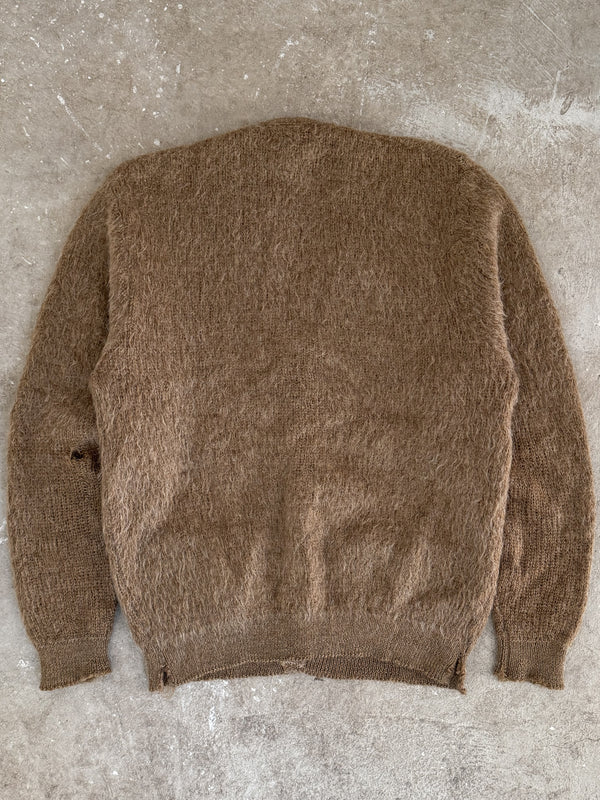 1960s Brown Mohair Cardigan (S)