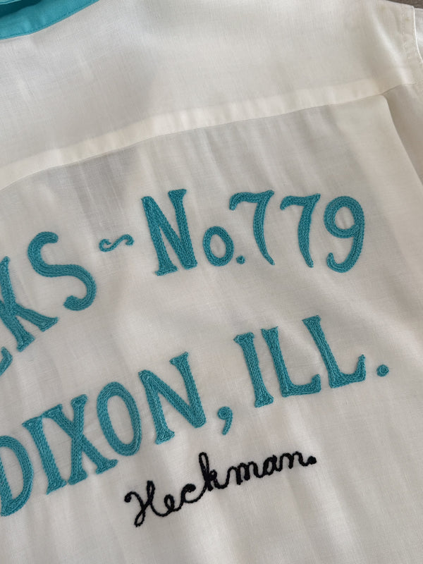 1950s "Walt" Chain Stitched Bowling Shirt (M)