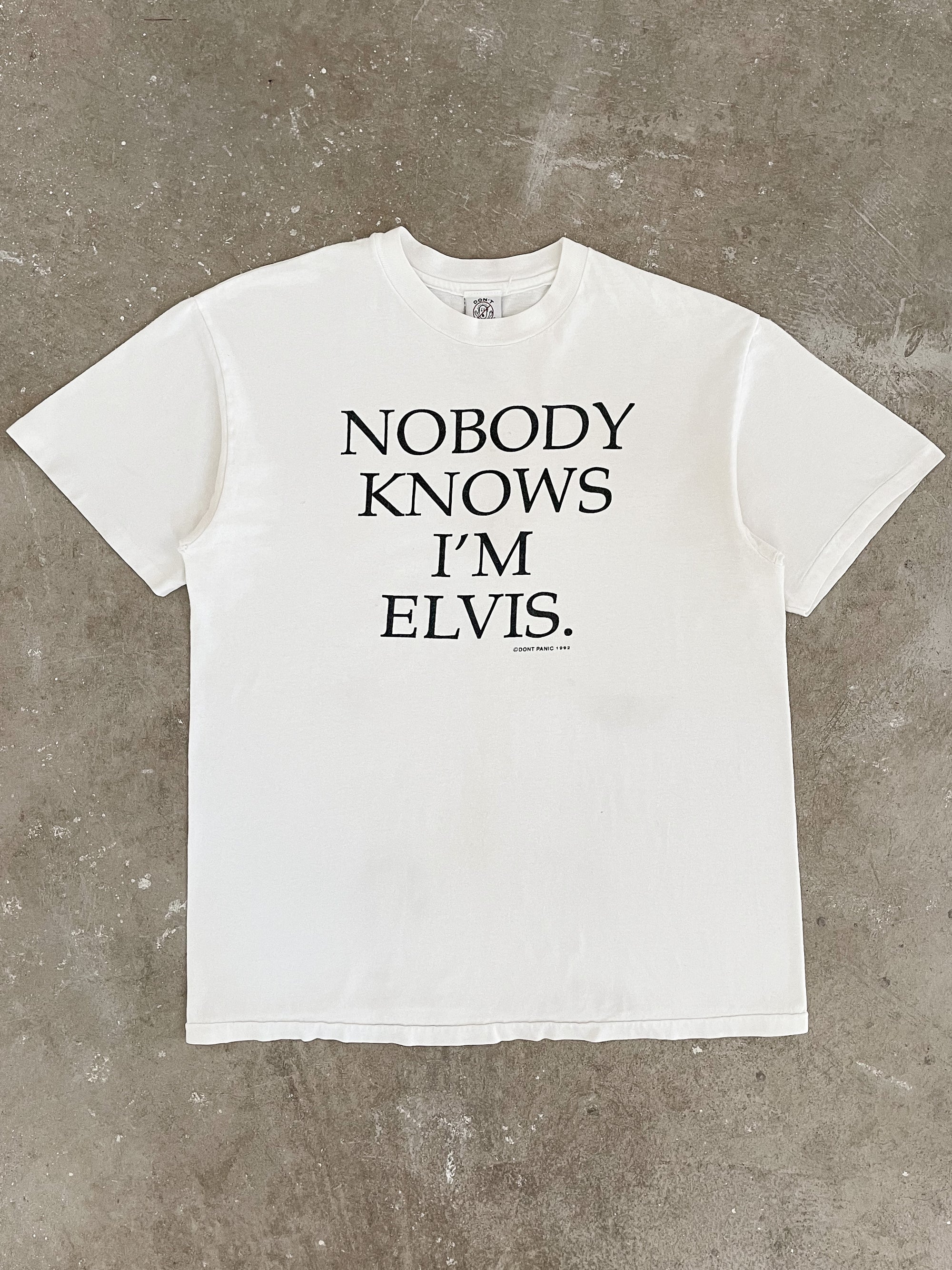 1990s “Nobody Knows I’m Elvis” Single Stitched Tee (M)
