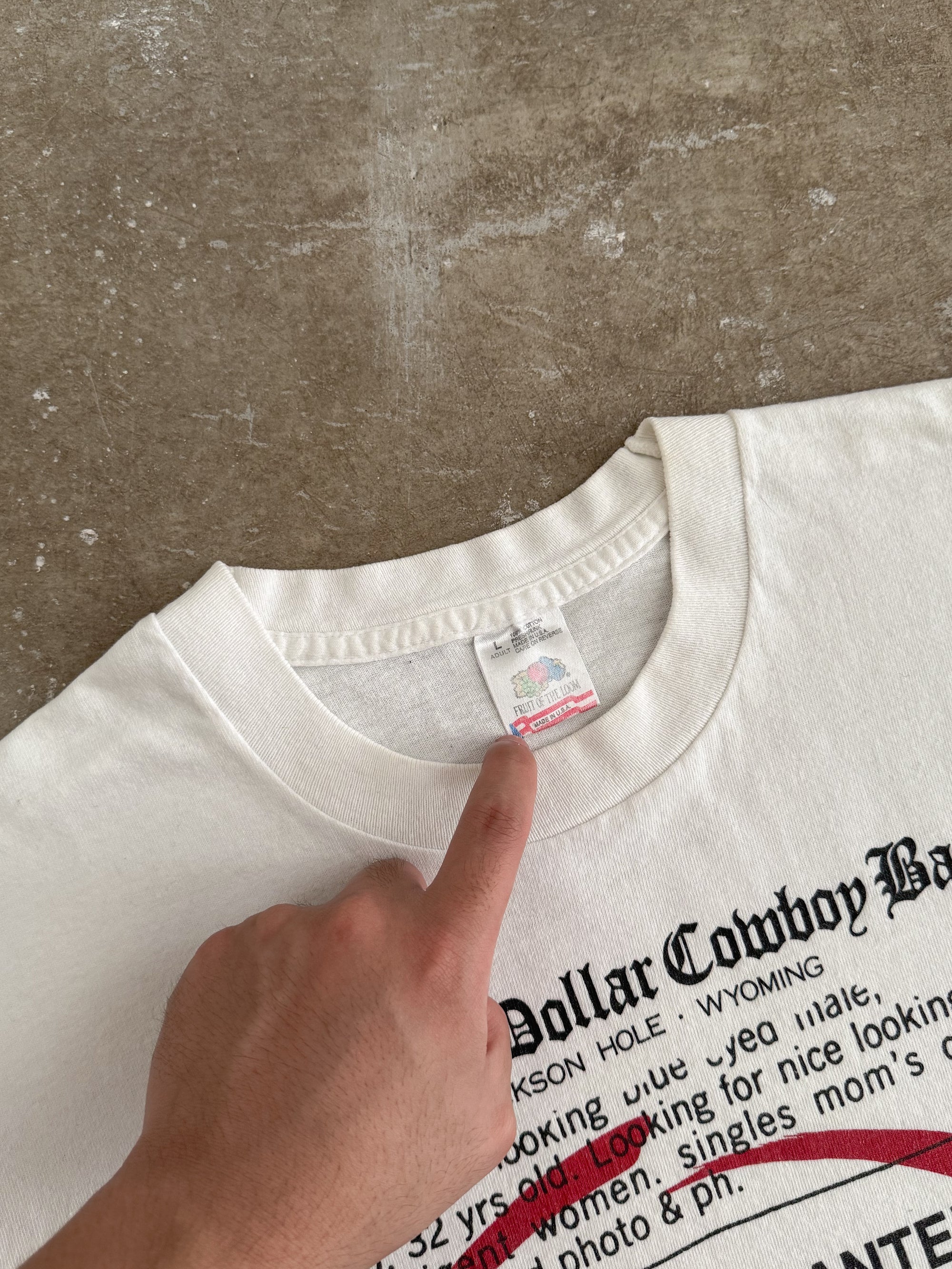 1992 "Cowboy Wanted" Tee (L)