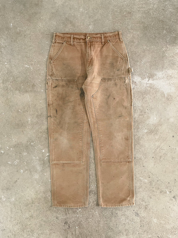 Carhartt B01 Tan Double Knee Work Pants (32X31)