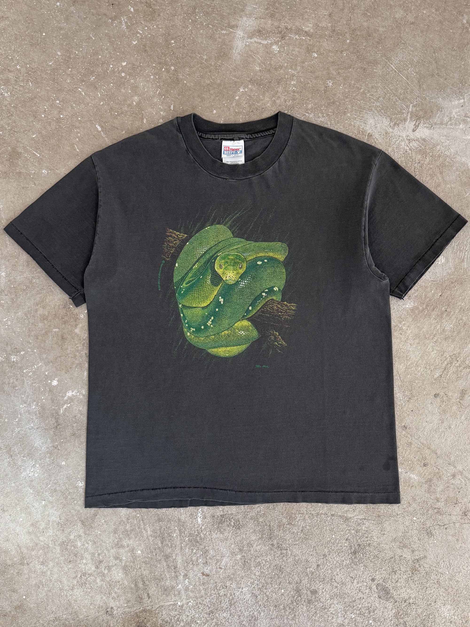 Mid 90s "Tree Snake" Faded Tee (L)