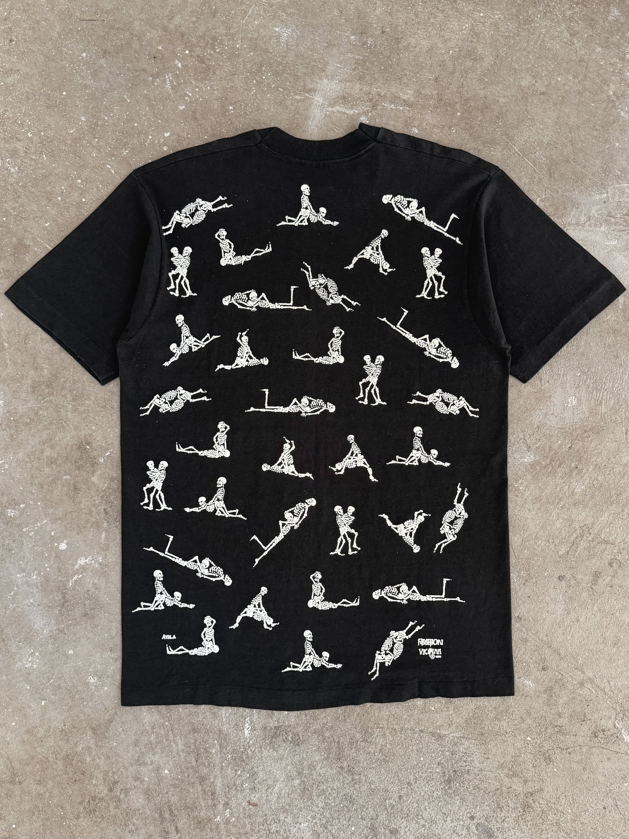 1990s Fashion Victim "Skeleton Sex Positions" Tee (L)