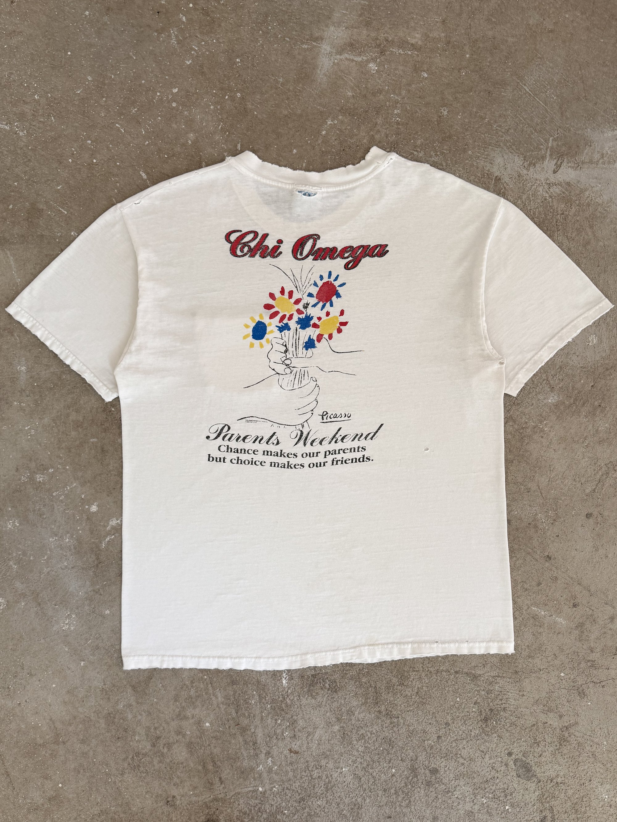 1999 "Chi Omega" Picasso Parody Tee (L)