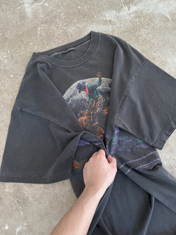 1990s "Cowboy Moon" Faded Tee (XL)