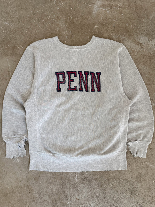 1990s Champion "Penn" Thrashed Reverse Weave Sweatshirt (M)