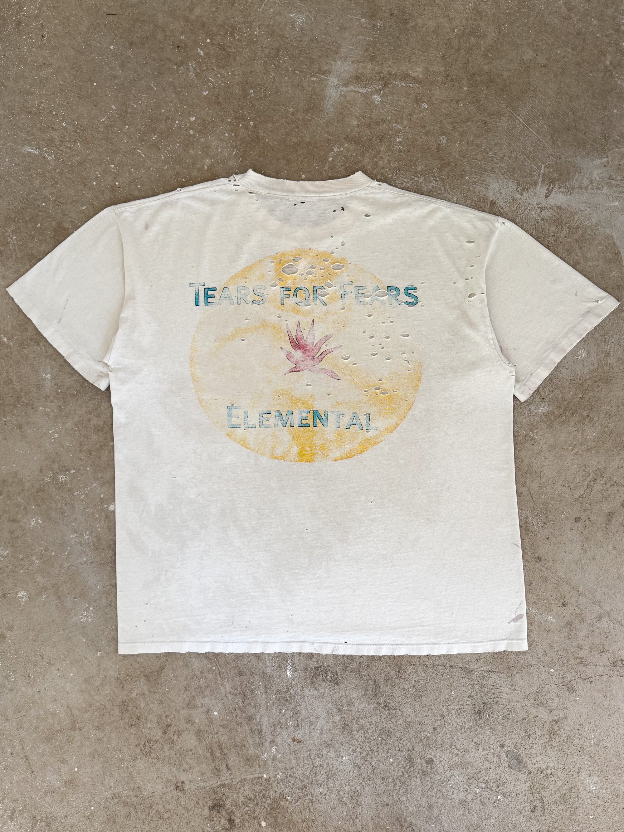1993 Tears for Fears "Elemental" Thrashed Tee (XL)