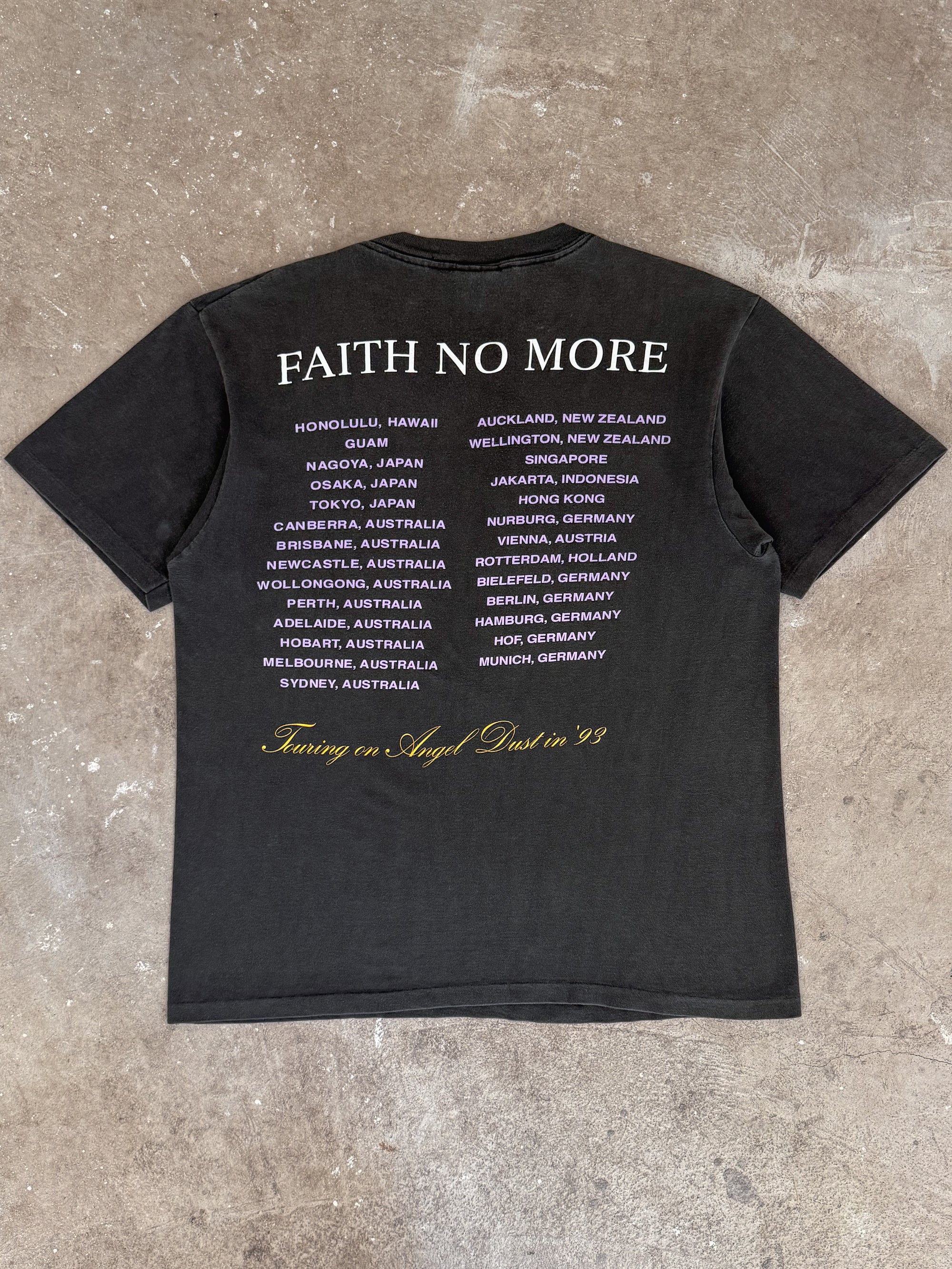 1993 Faith No More "Angel Dust" Pacific Tour Tee (L)