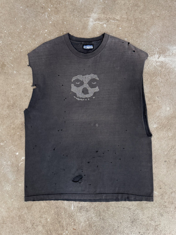 2000s "Electric Misfits" Thrashed Cut Off Tee (XL)