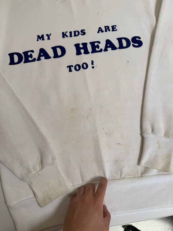 1980s "My Kids Are Dead Heads Too!" Sweatshirt (M)
