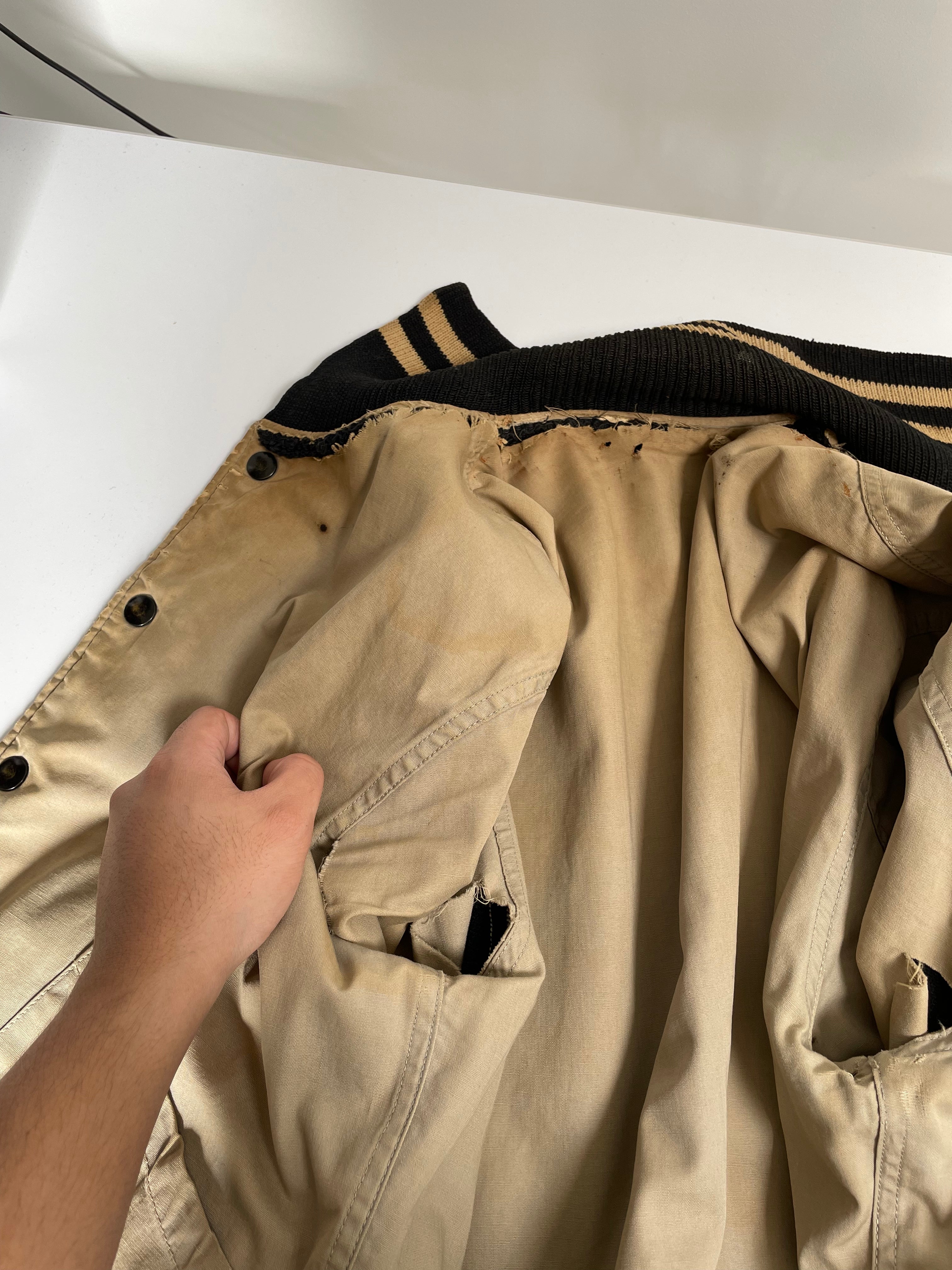 1950s “Sigma Nu” Chain Stitched Varsity Jacket (M) – DAMAGED