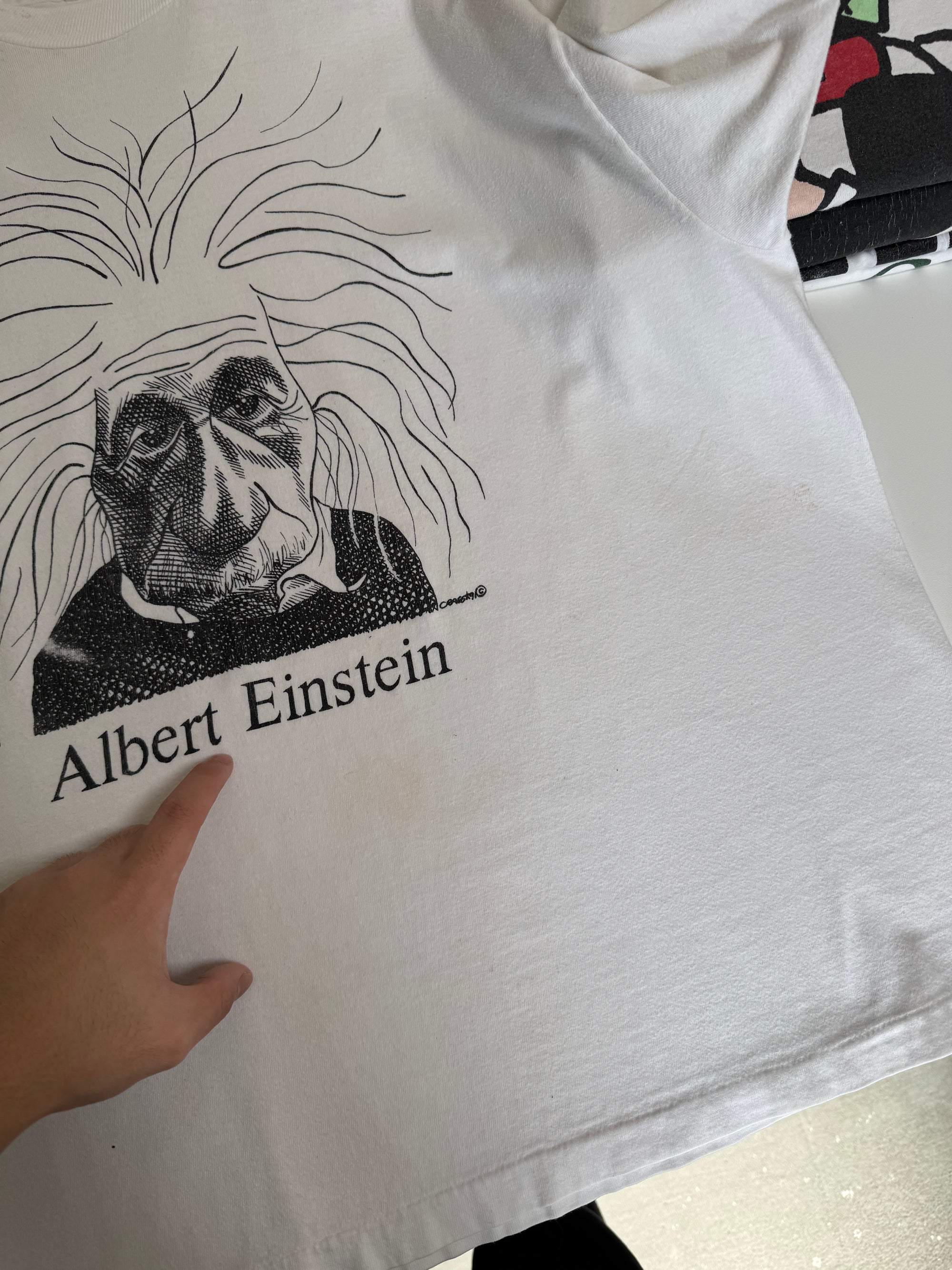 1990s "Albert Einstein" Largely Literary Tee (XL)