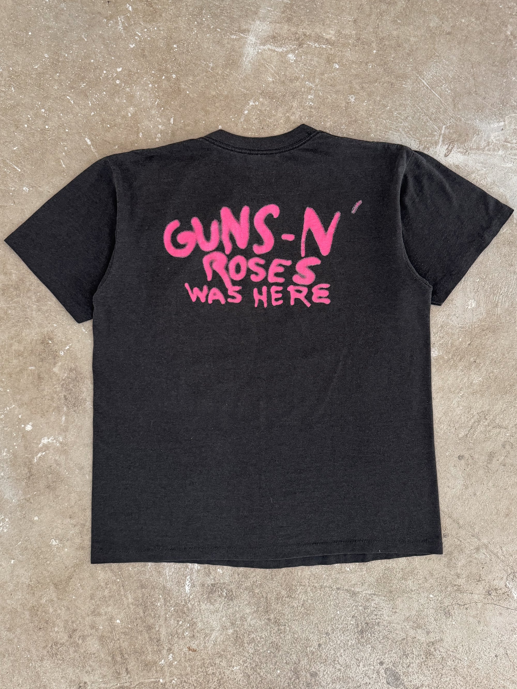1987 Guns N Roses "Was Here" Tee (L)