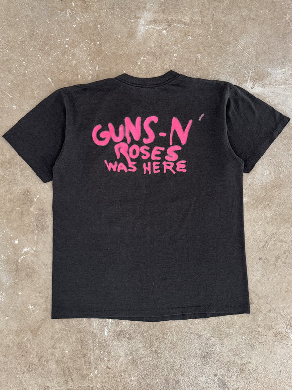 1987 Guns N Roses "Was Here" Tee (L)