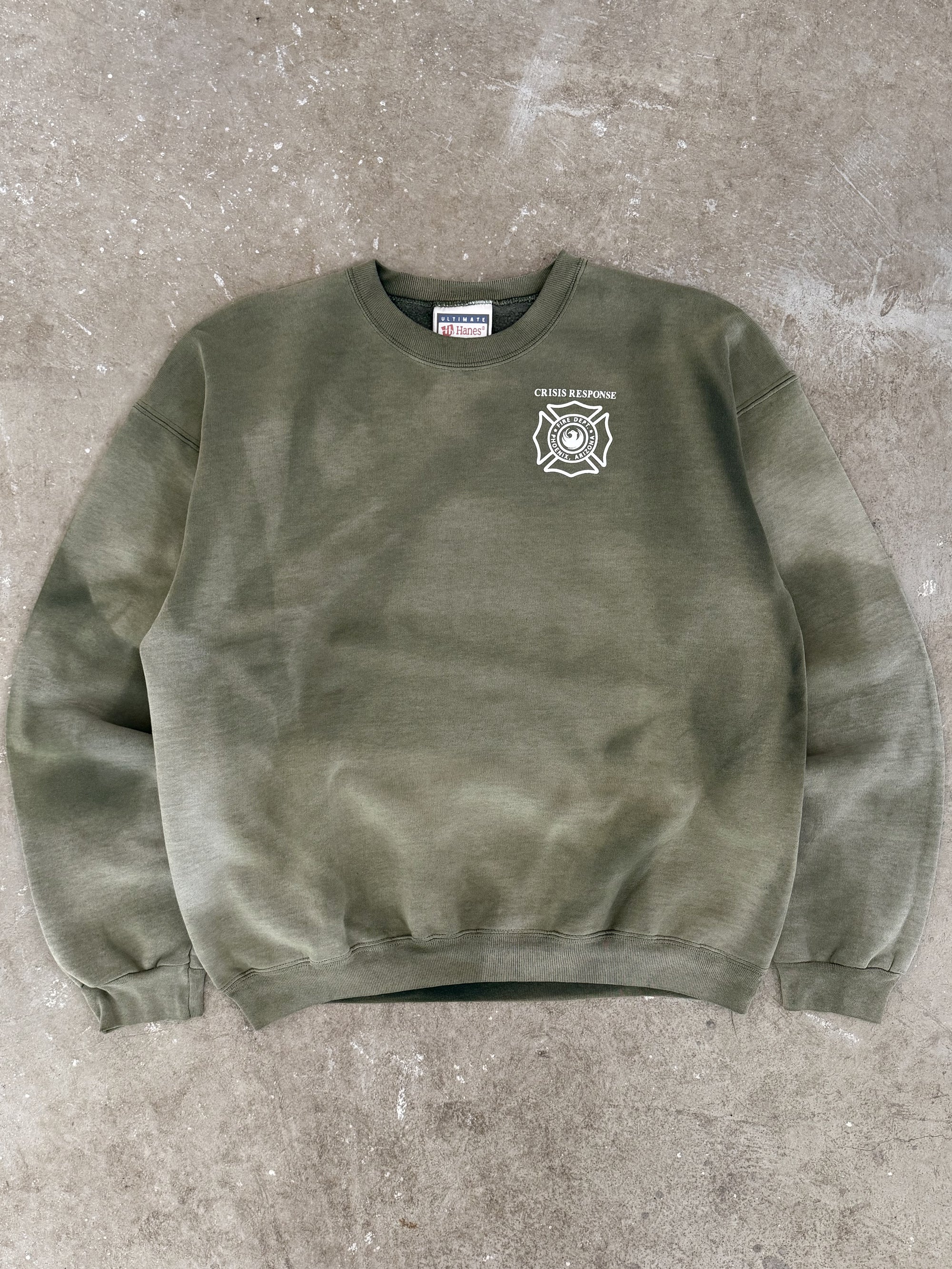 2000s "Phoenix Fire Dept" Sun Faded Sweatshirt (M)