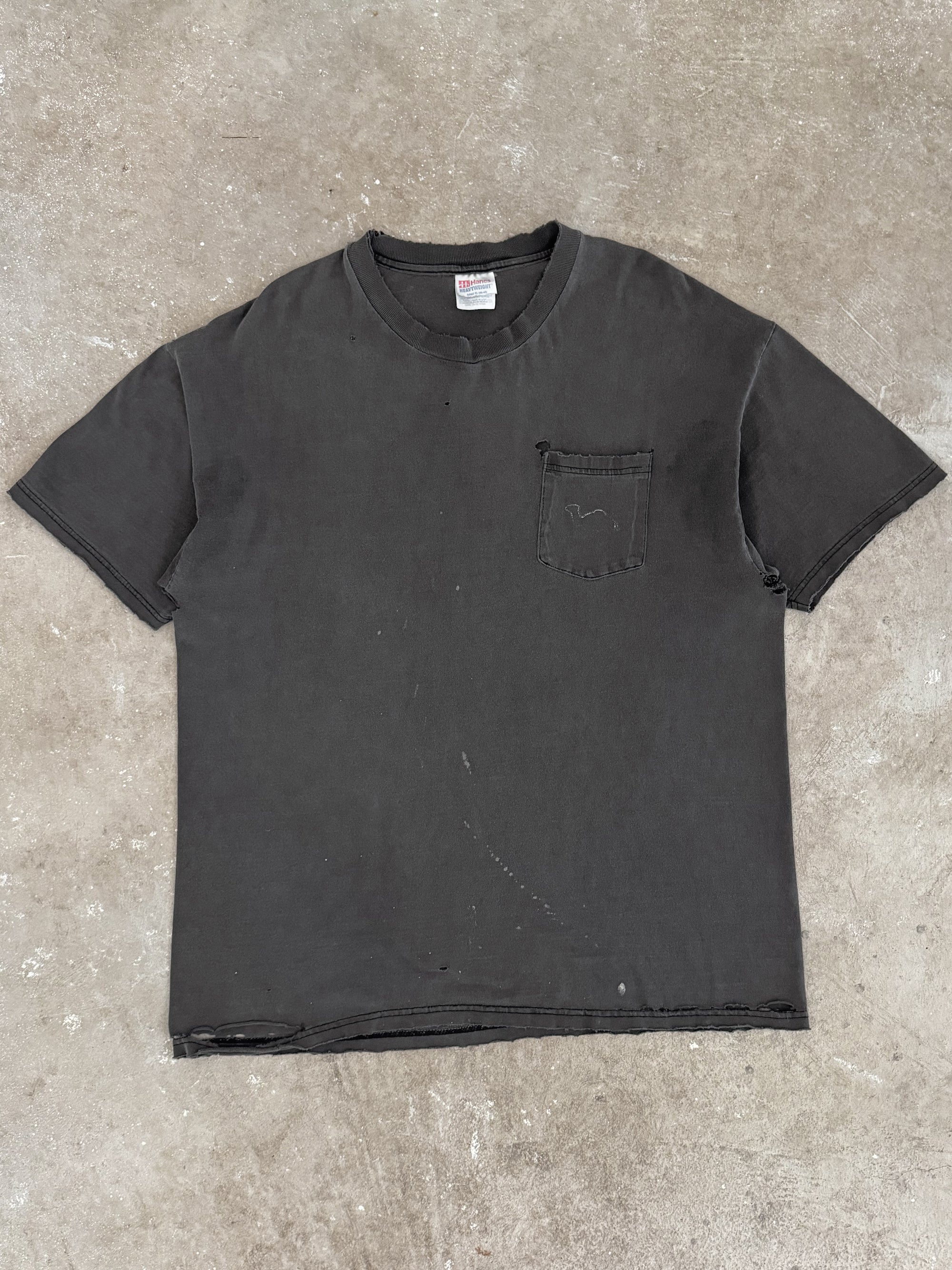 1990s "Camel" Distressed Faded Pocket Tee (XL)