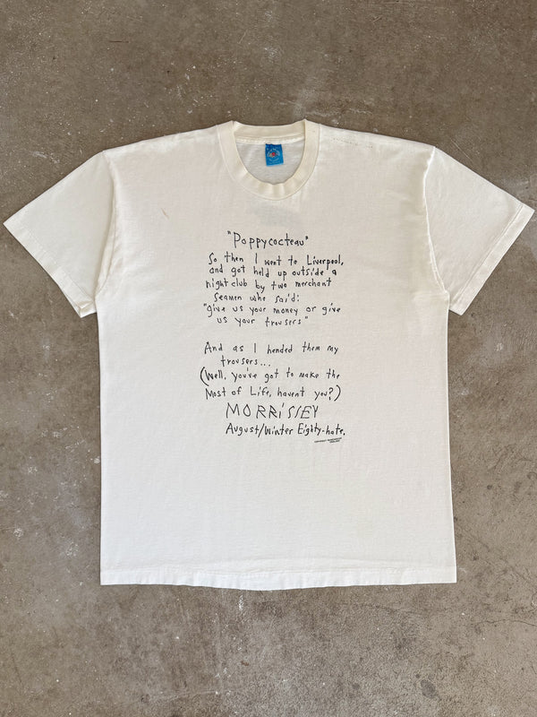 Mid 90s Morrissey "Poppycocteau" Tee (XL)