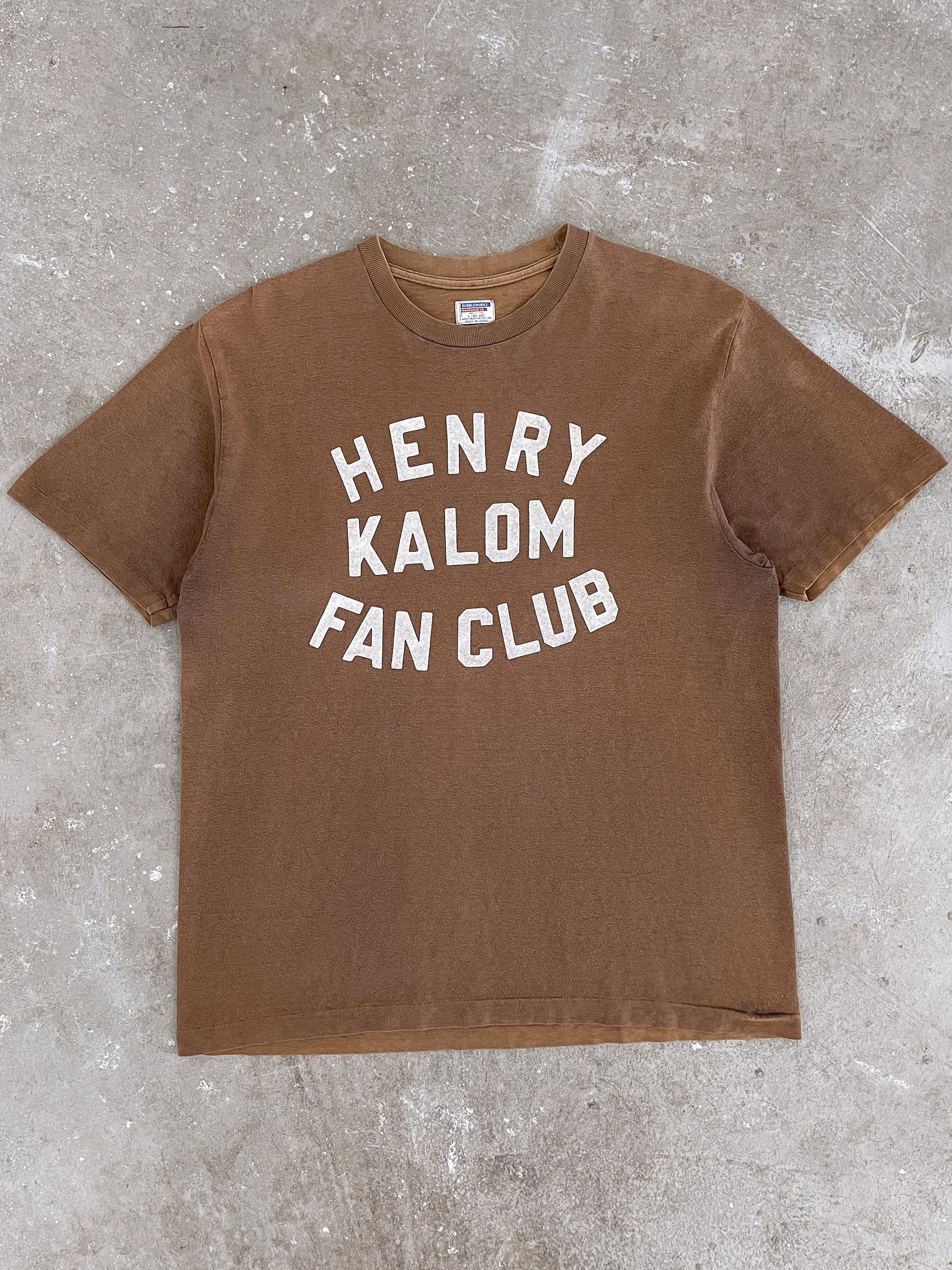 Dubbleworks Made in Japan “Henry Kalom Fan Club” Sun Faded Tee (M)