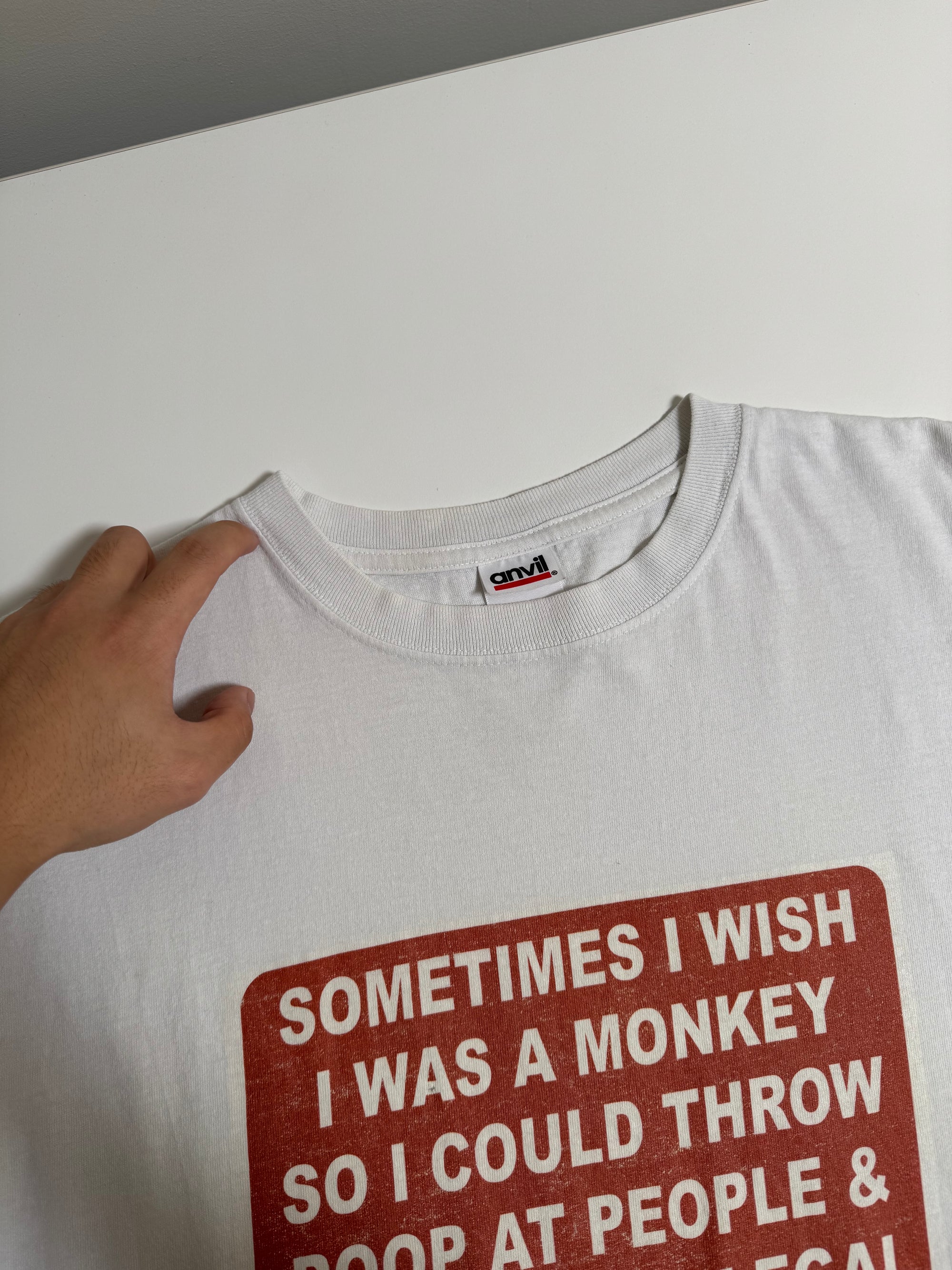 2000s "Sometimes I Wish I Was A Monkey..." Tee (L)