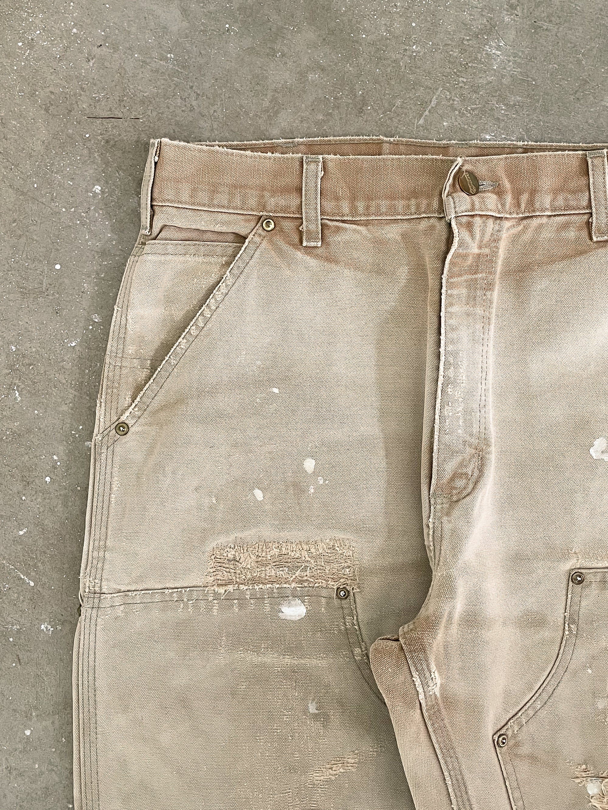 2000s Carhartt B01 Tan Double Knee Work Pants (32X31)