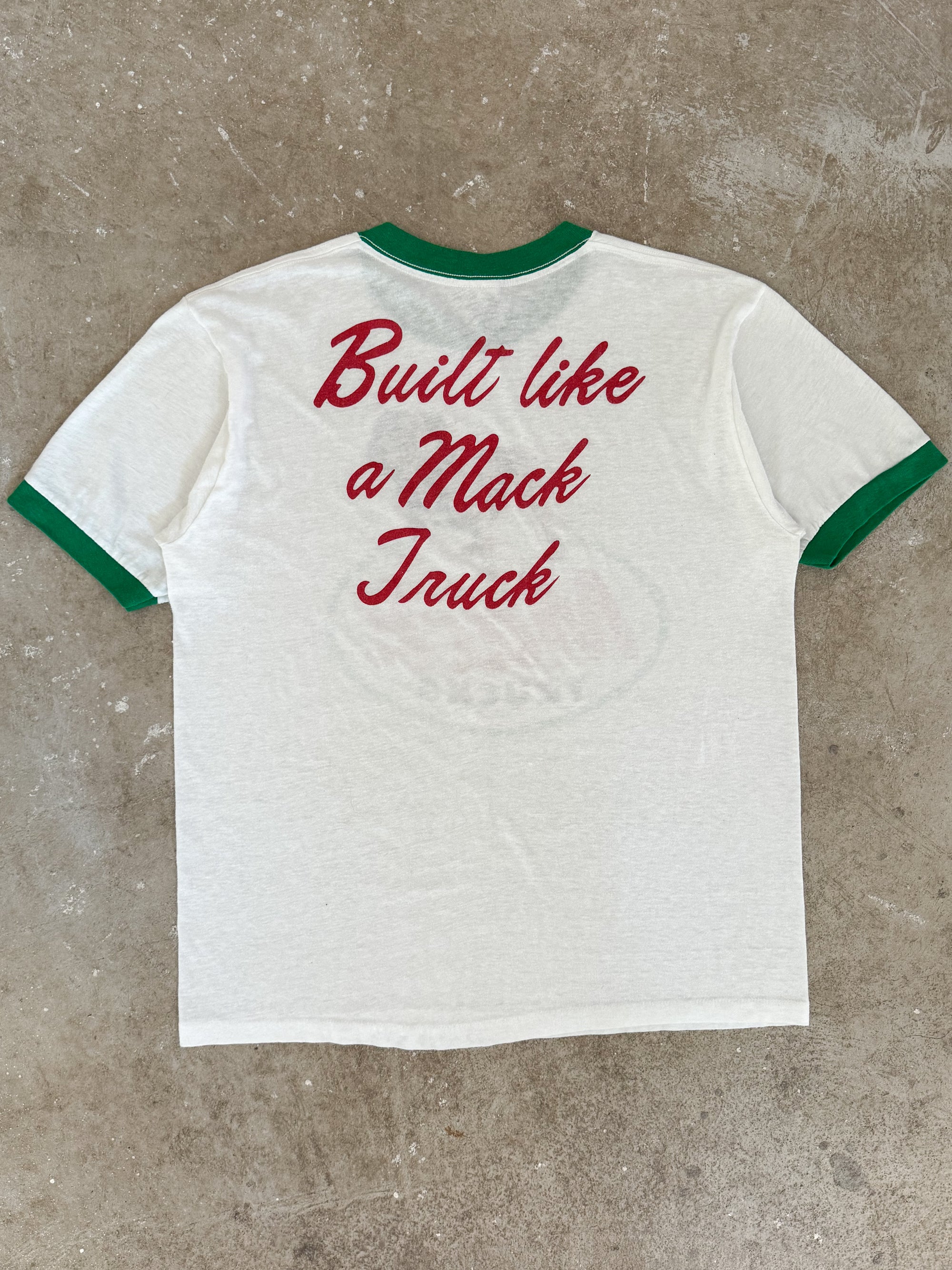 1980s "Mack Trucks" Ringer Tee (M)