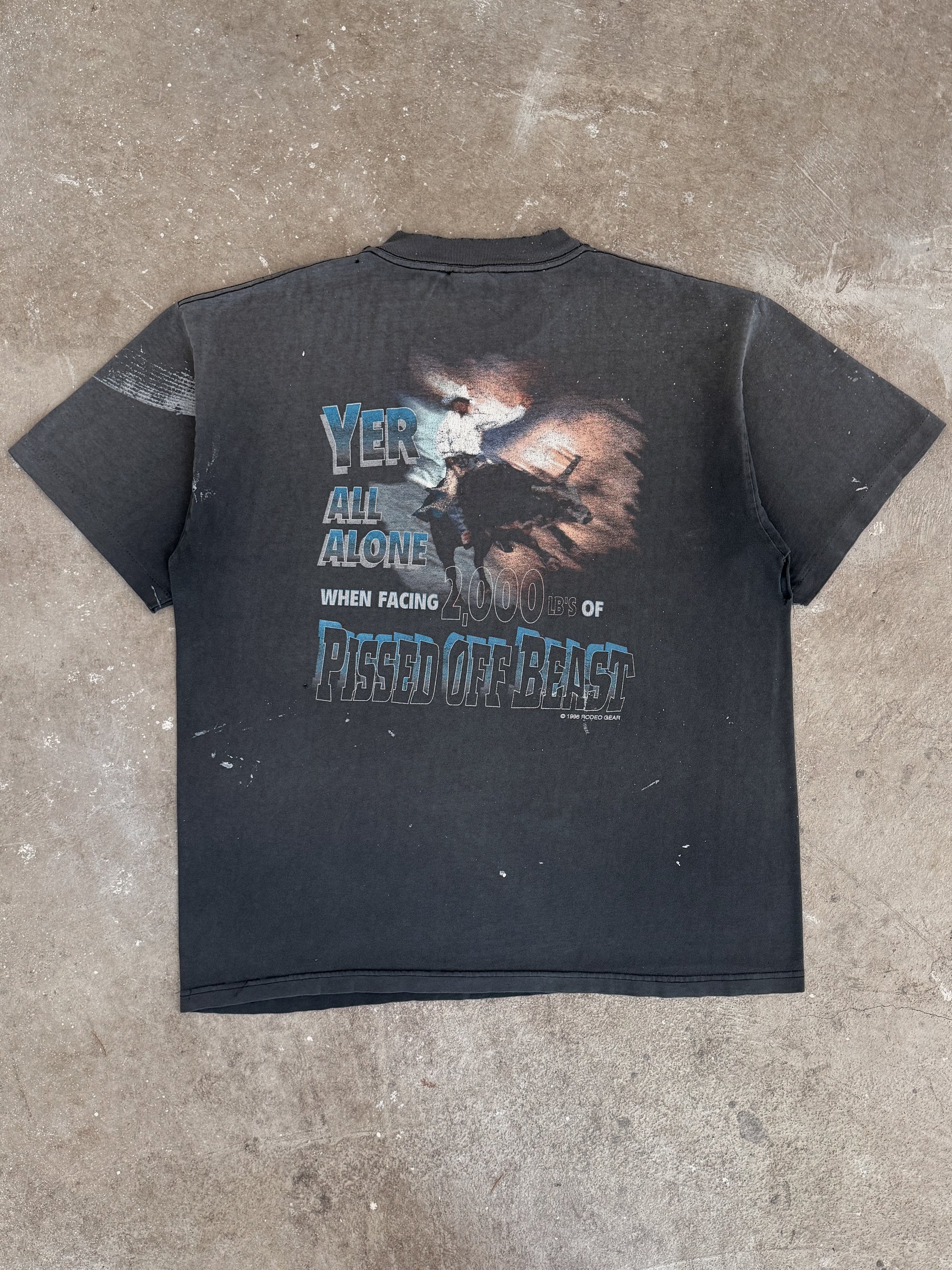 1996 "Pissed Off Beast" Thrashed Tee (XL)