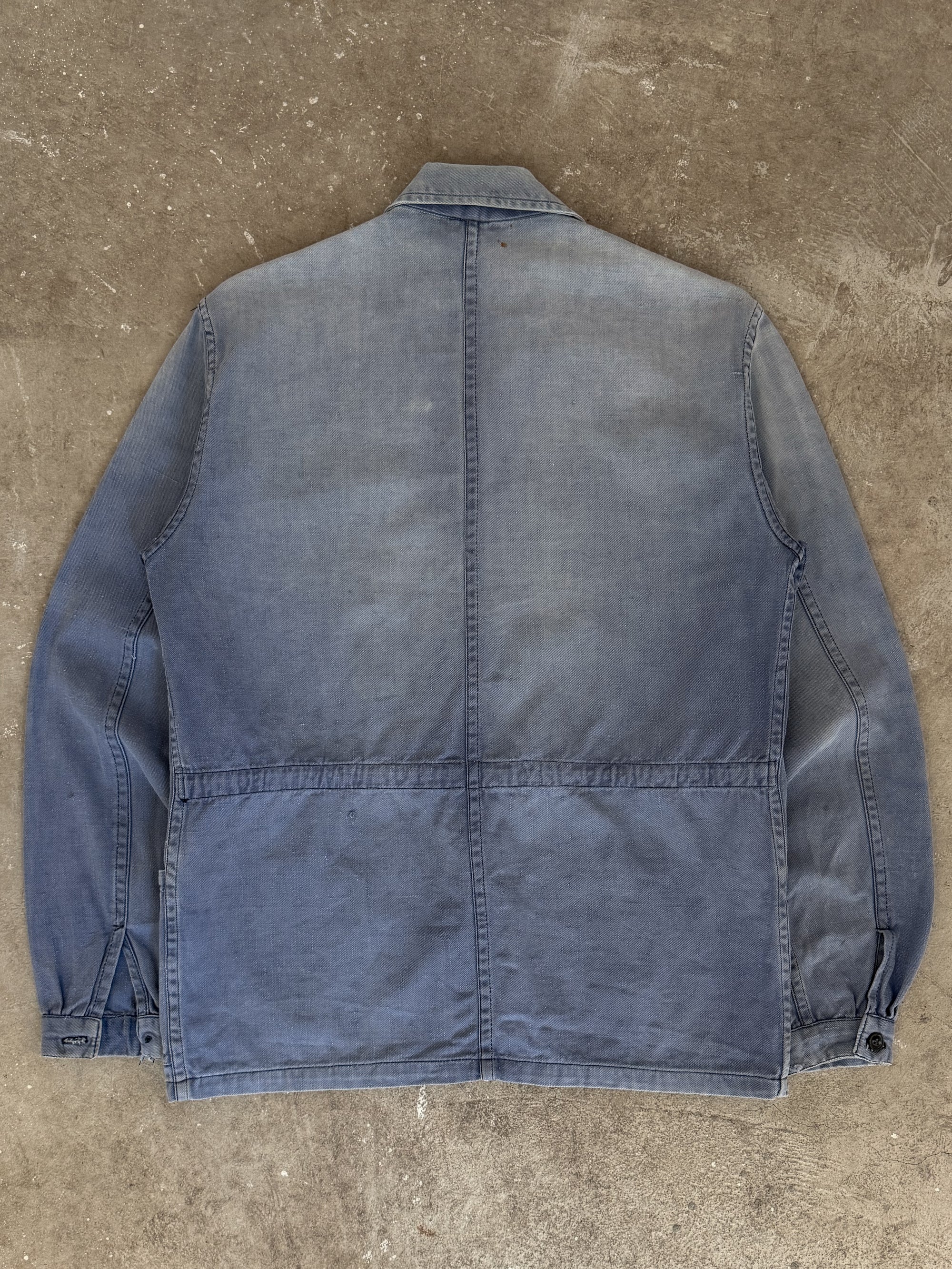 1970s Faded Blue French Chore Jacket (S)