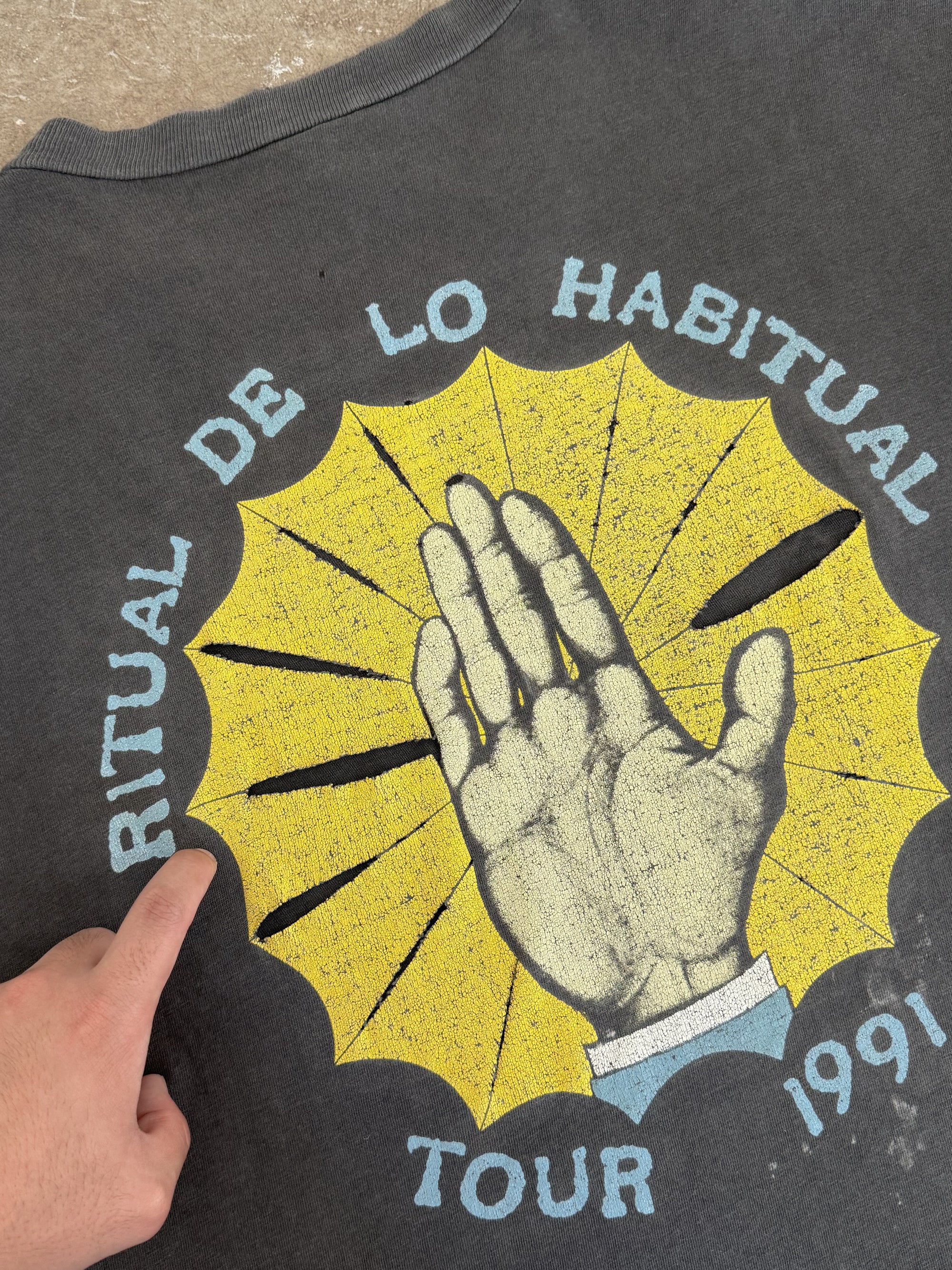 1991 Jane's Addiction "Ritual De Lo Habitual" Faded Tour Tee (XL)