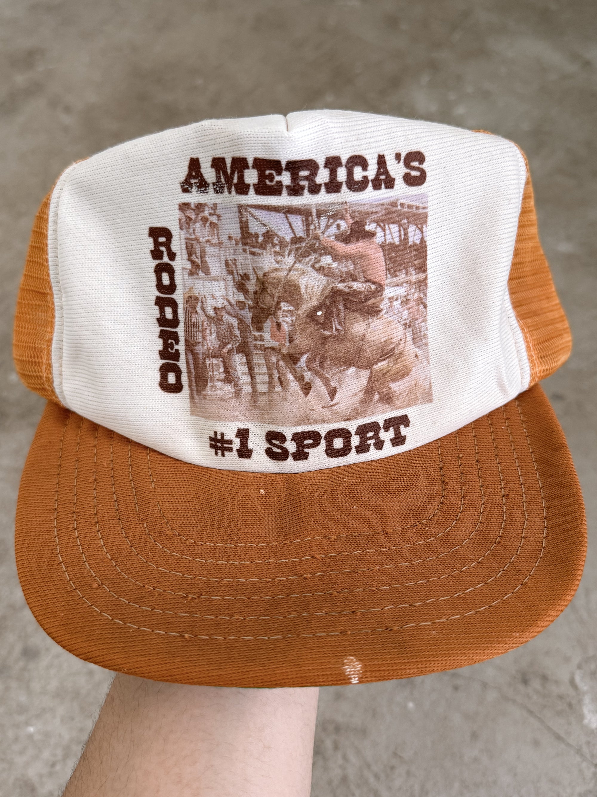 1980s "Rodeo America's #1 Sport" Trucker Hat