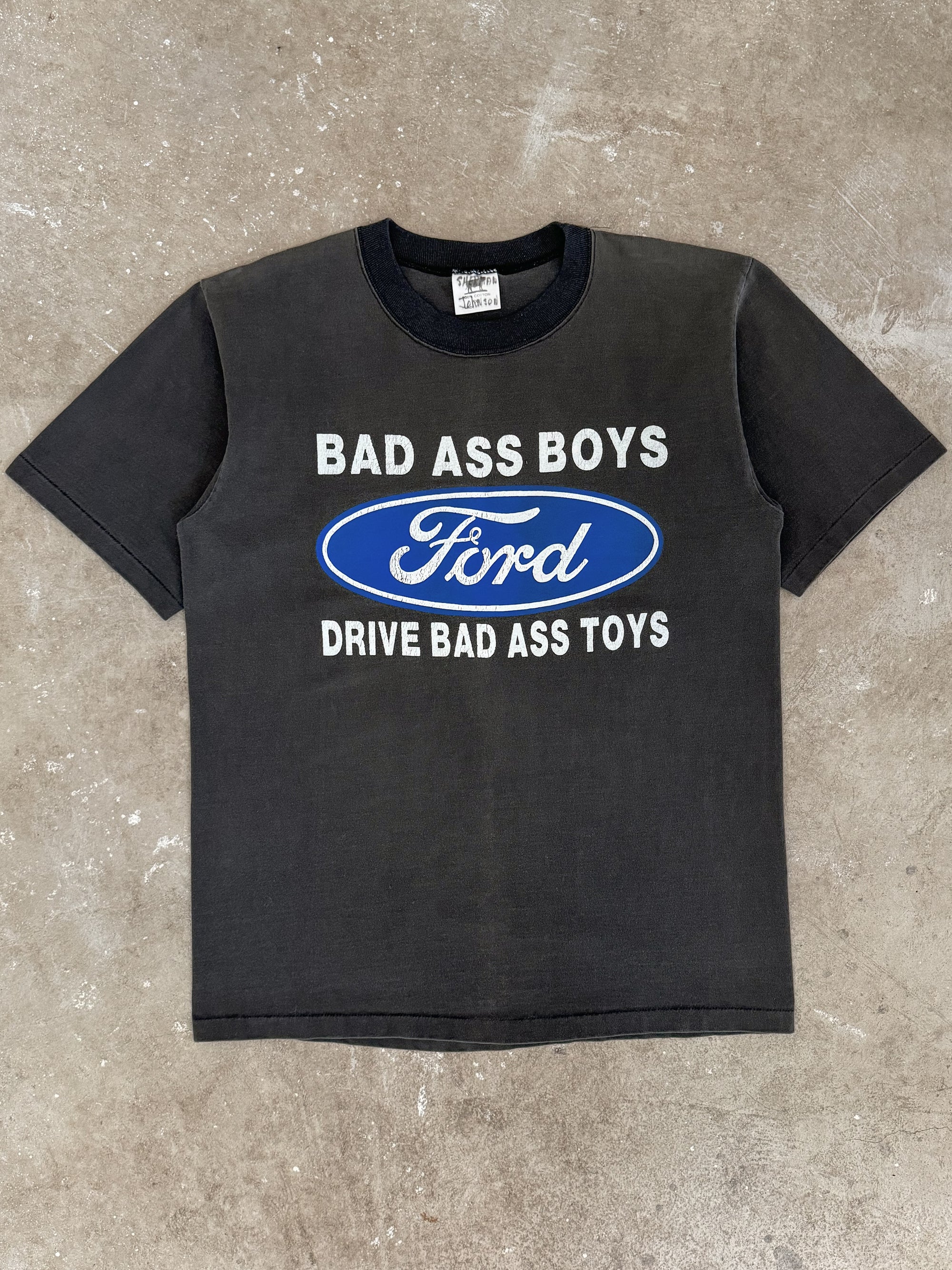 1990s "Bad Ass Boys Drive Bad Ass Toys" Tee (M/L)