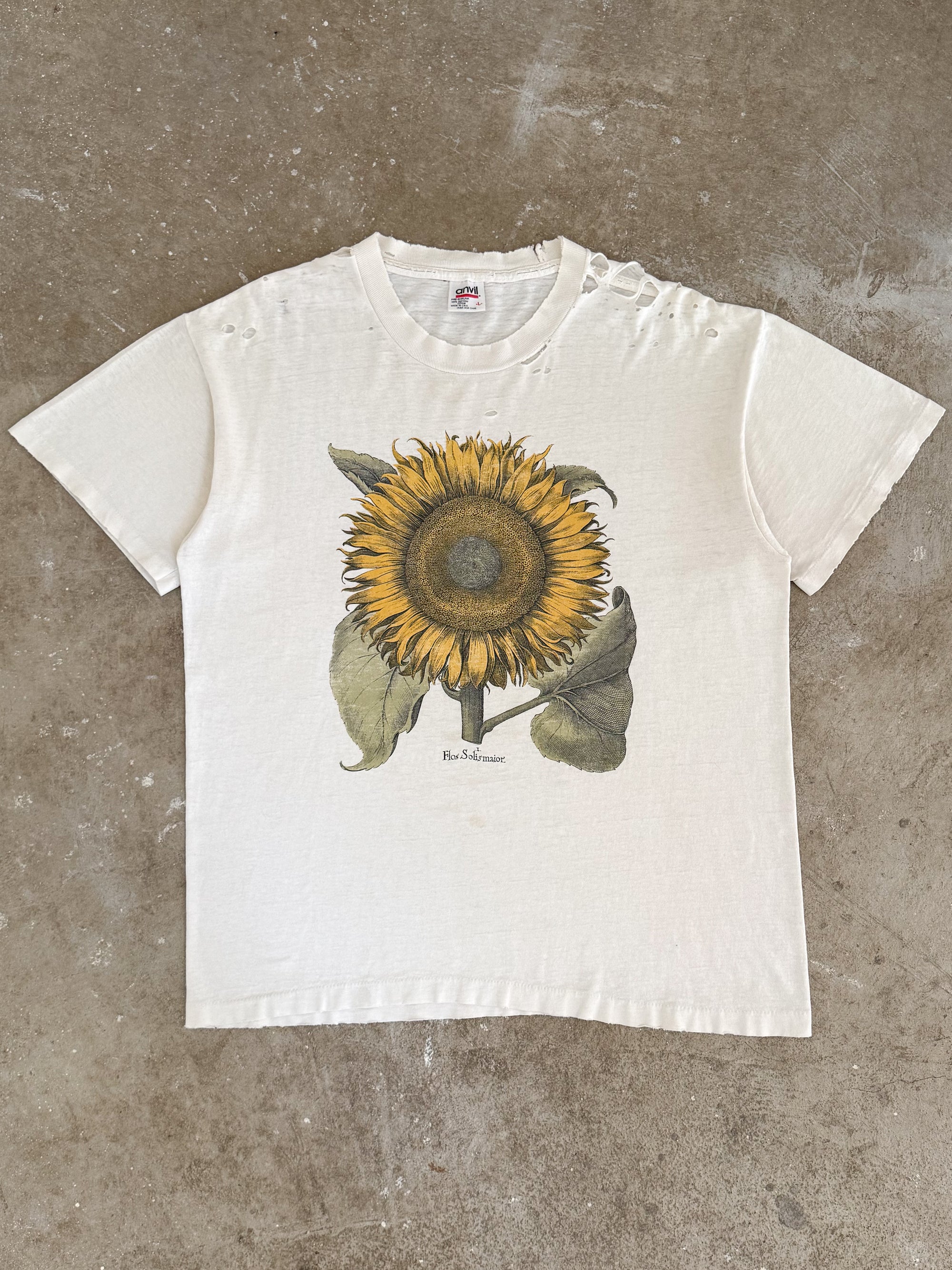 1990s "Flor Solis Major" Thrashed Tee (L)